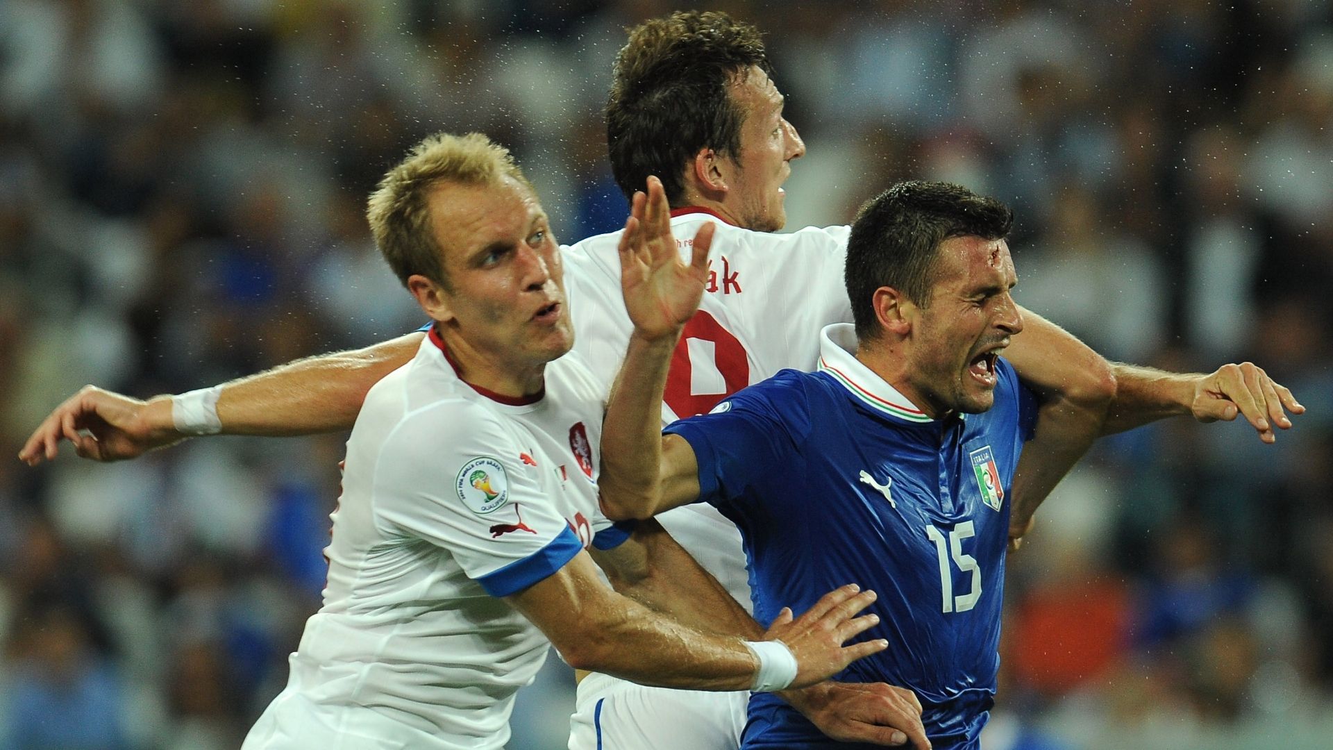 Libor Kozak Manuel Pasqual Italy Czech Republic World Cup Qualifier 2014