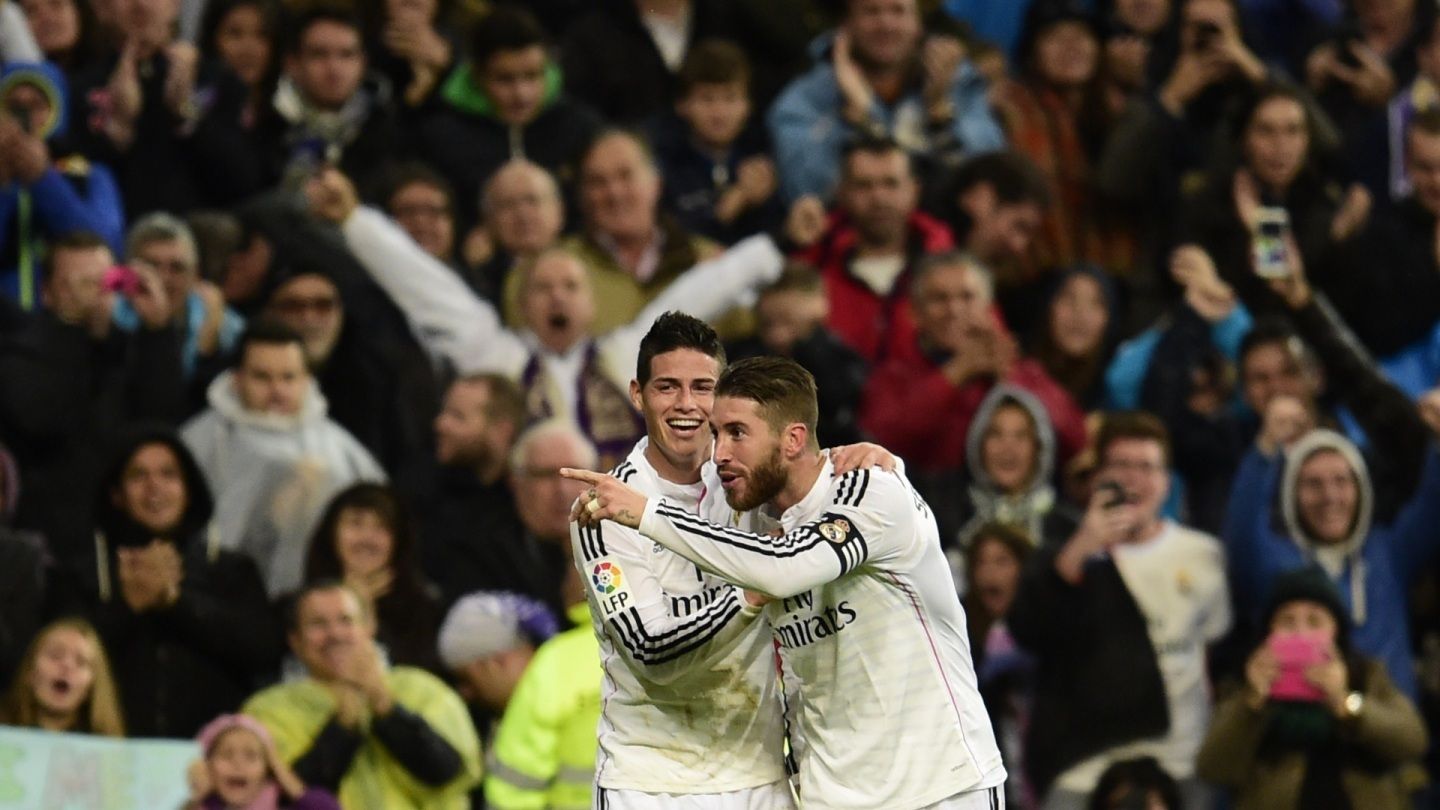 Sergio Ramos y James Rodríguez, Real Madrid
