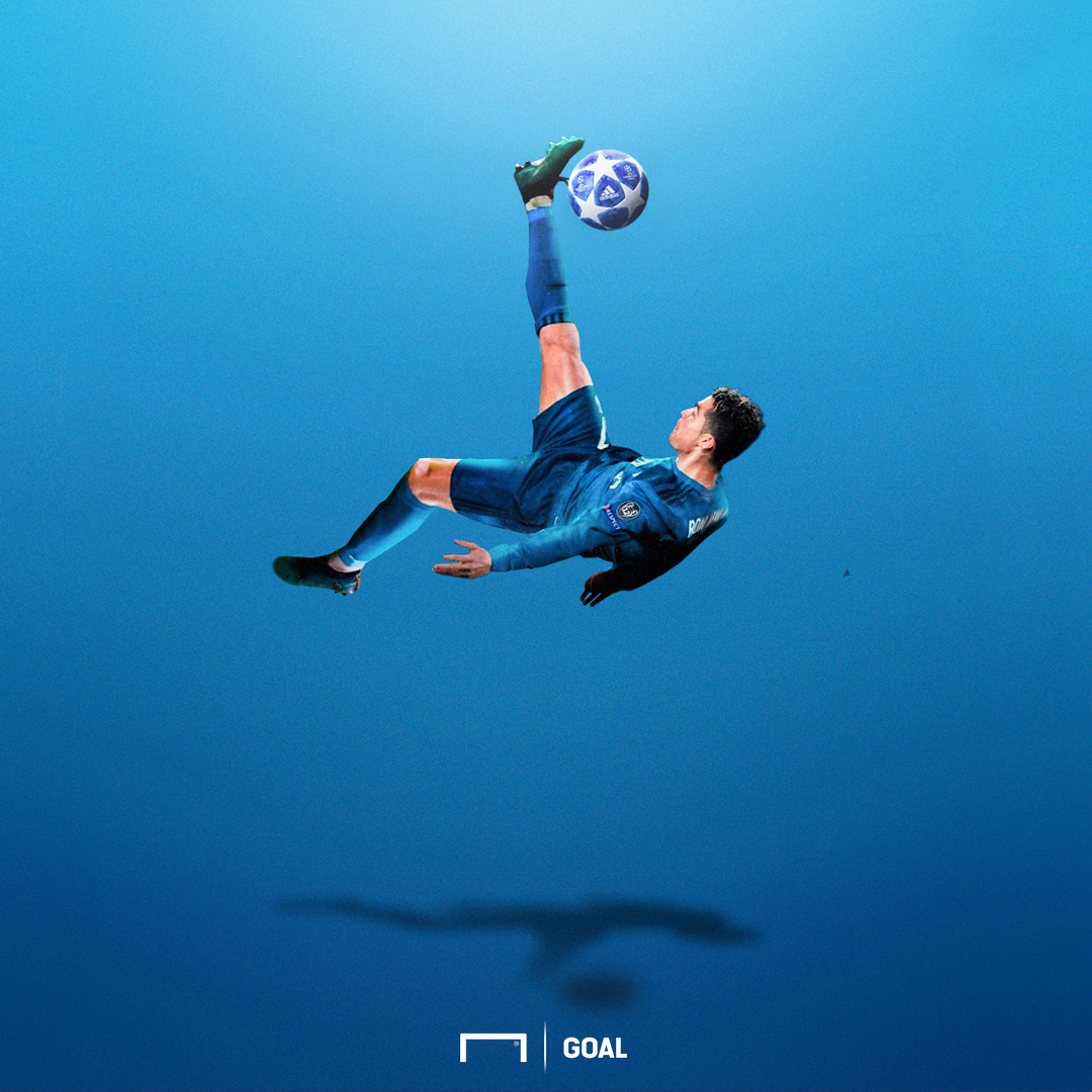 UCL ball illustration Ronaldo