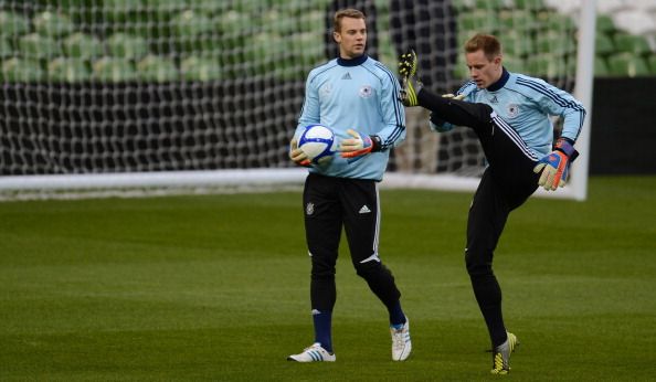 MARC TER STEGEN MANUEL NEUER GERMANY 10112012