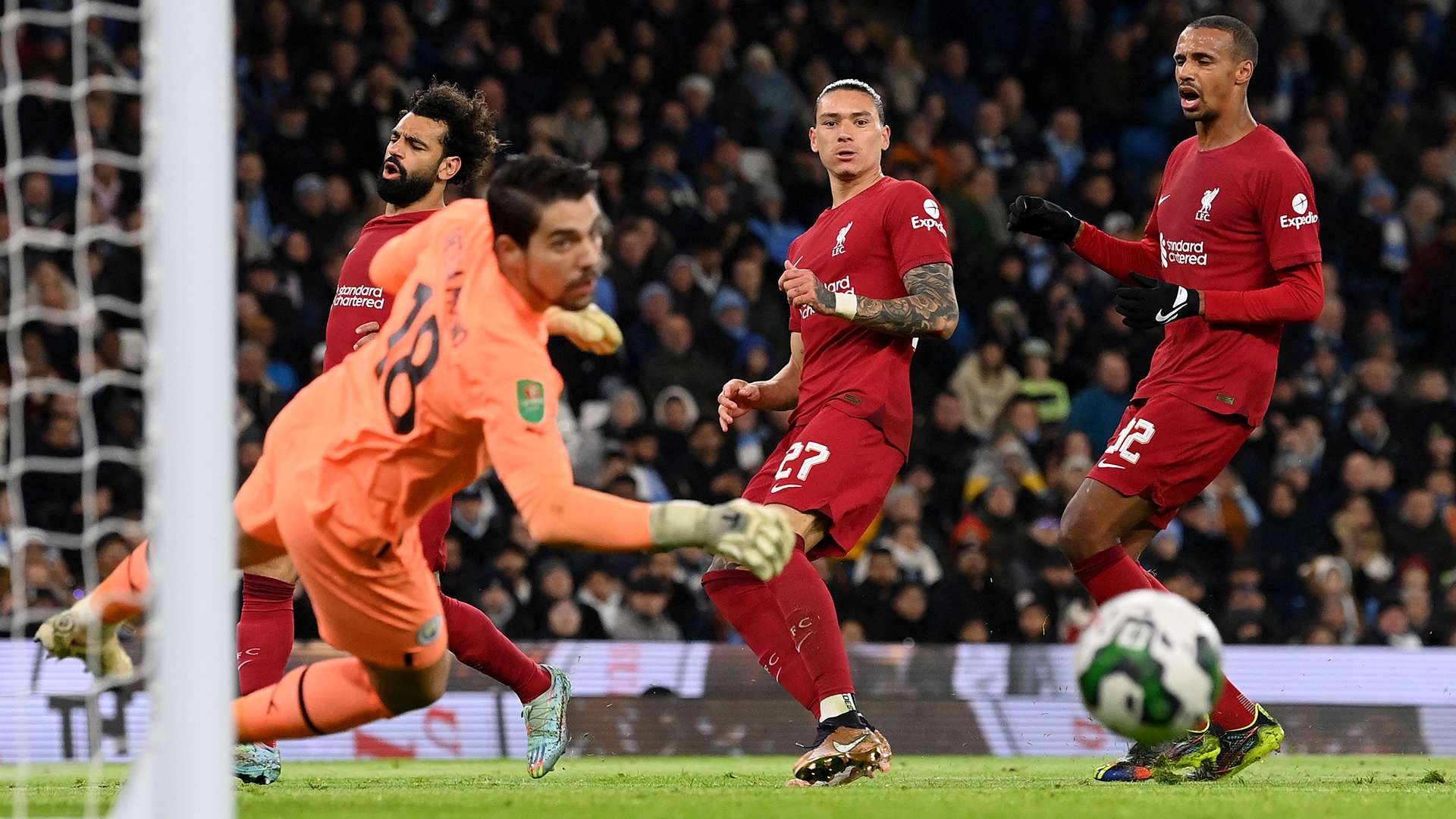 Darwin Nunez Manchester City Liverpool League Cup 2022-23