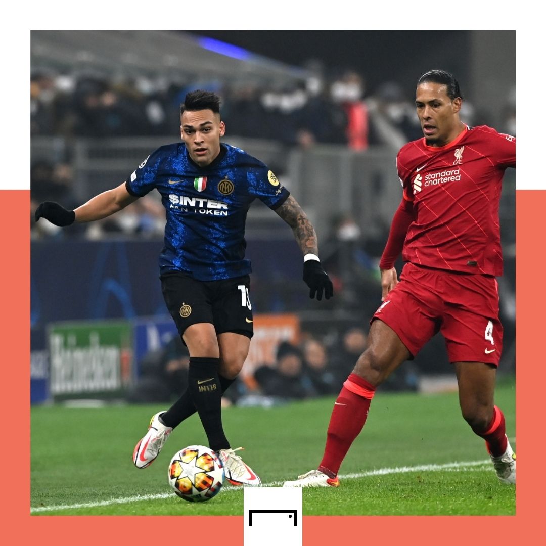 Lautaro Martinez Virgil van Dijk Inter Liverpool Champions League 2021-22 GFX