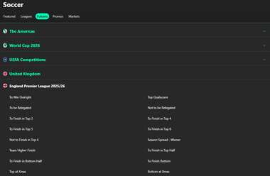 soccer futures betting