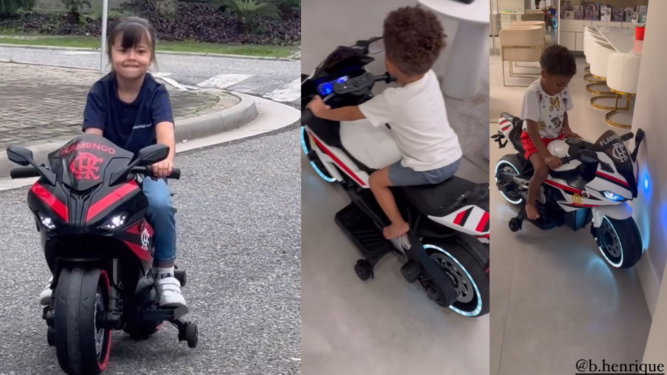 Moto brinquedo Flamengo