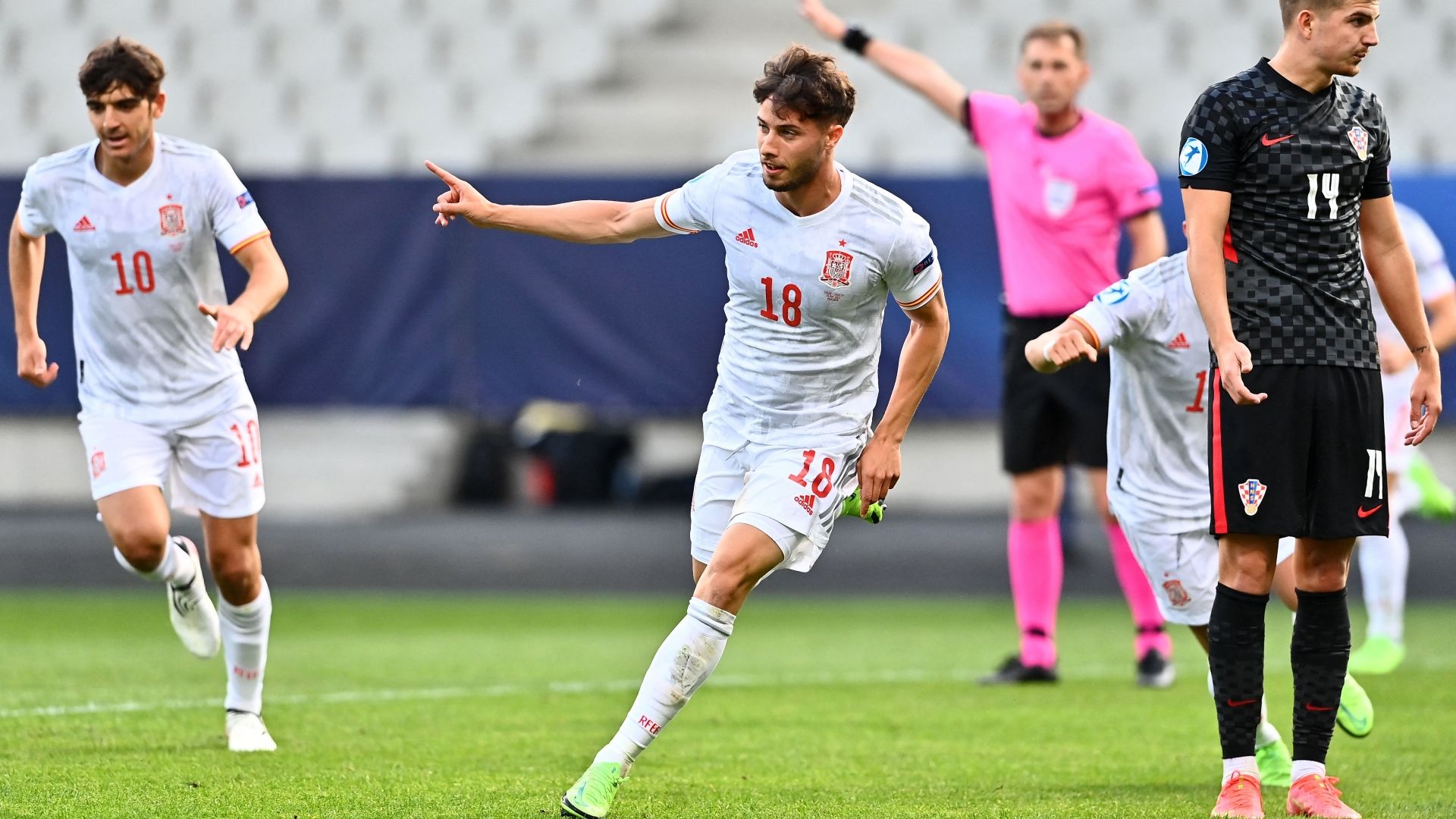 Javi Puado Spain Croatia Euro Under 21 2021