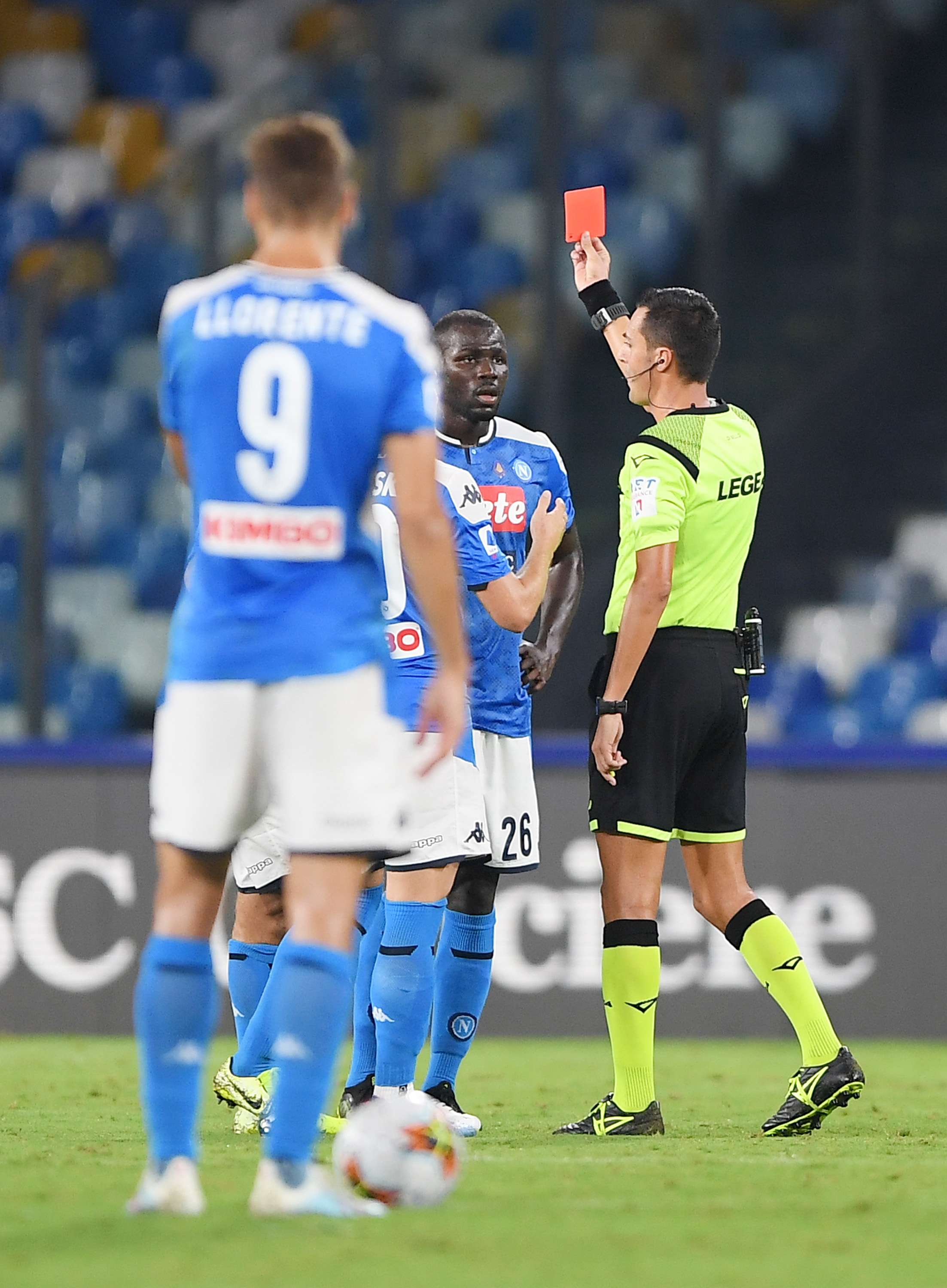 Koulibaly Red Cagliari Napoli 2019