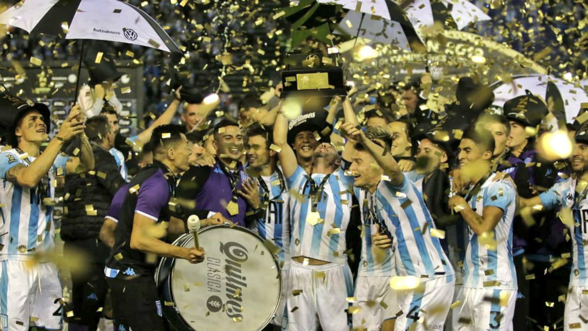 festejo Racing Tigre Trofeo de Campeones 14122019