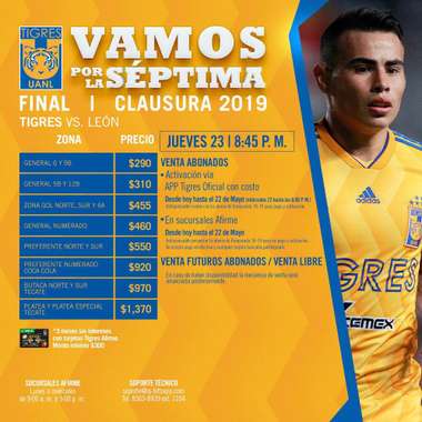 Boletos Tigres León