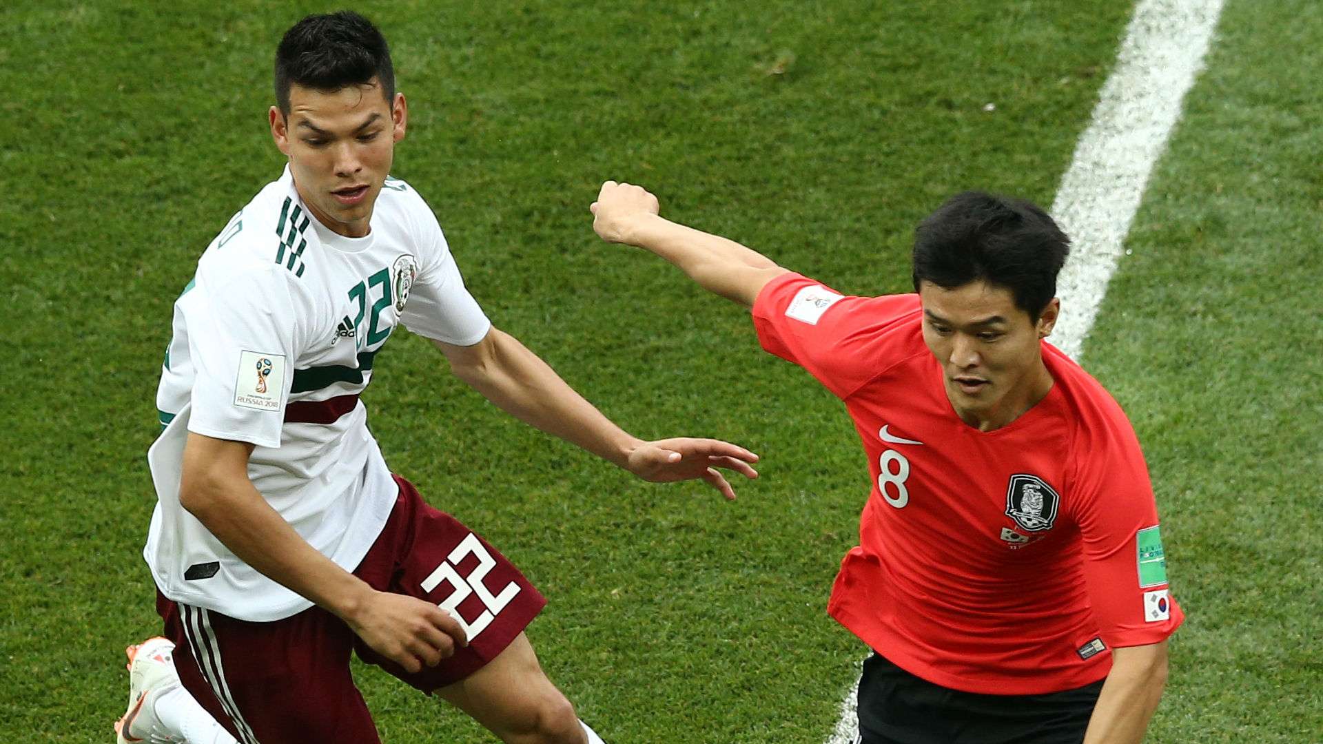 Ju Se-Jong Korea Hirving Lozano Mexico World Cup