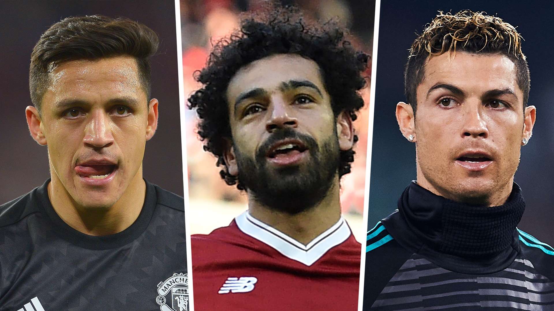 Alexis Sanchez Mohamed Salah Cristiano Ronaldo