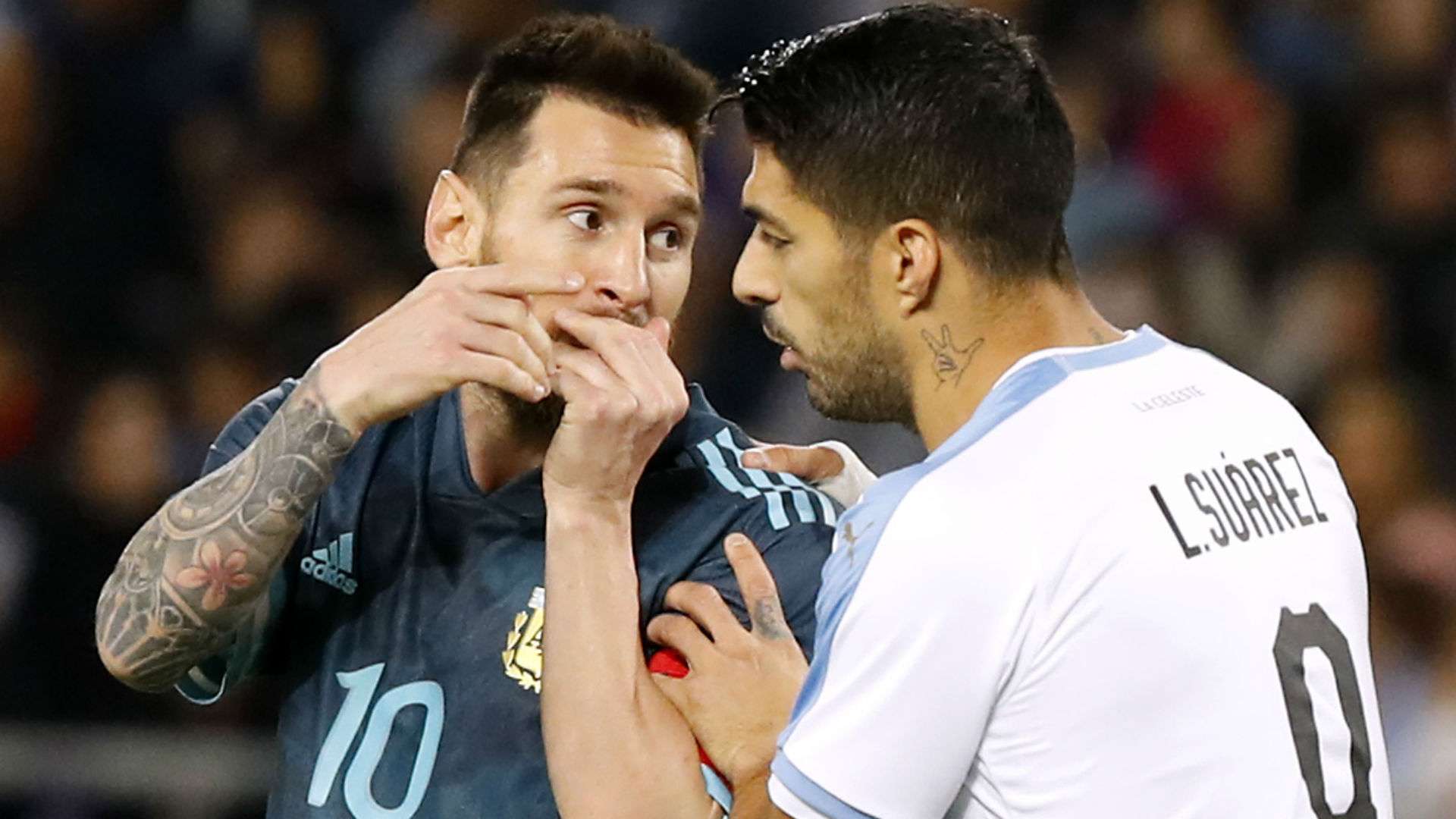 Messi Suarez Argentina Uruguai 18 11 2019