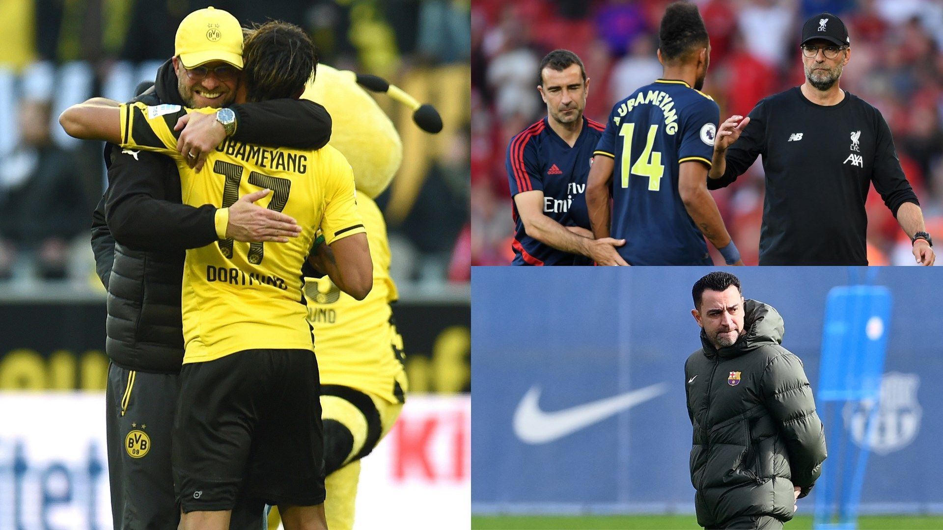 Aubameyang-Klopp-Liverpool-Dortmund-Xavi-Barcelona