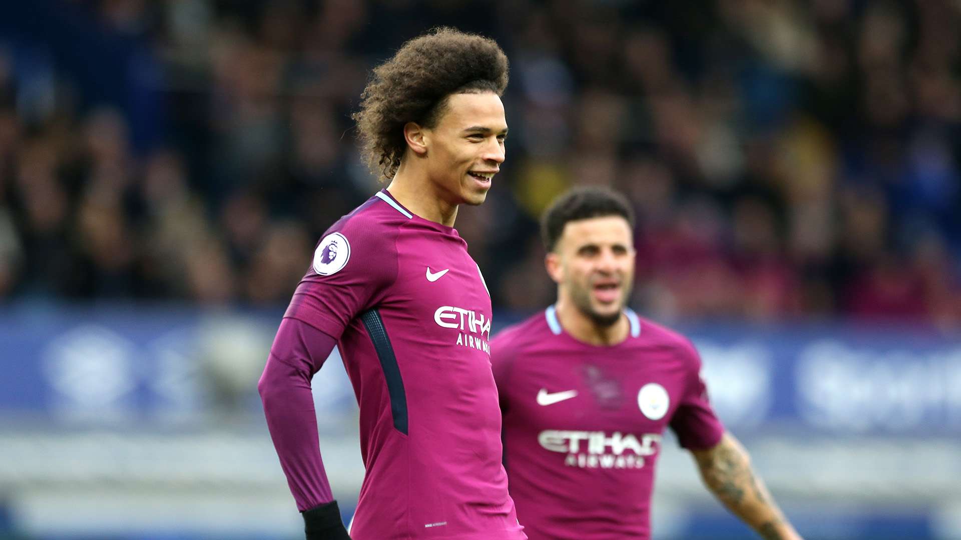 Leroy Sane Manchester City Everton Premier League