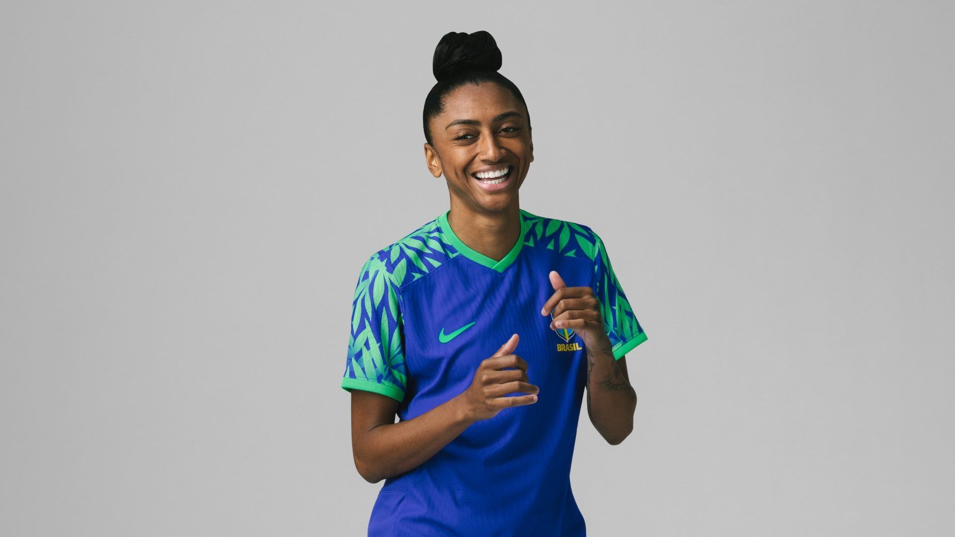 Nova camisa reserva da seleção brasileira feminina para a Copa do Mundo 2023 - Kerolin