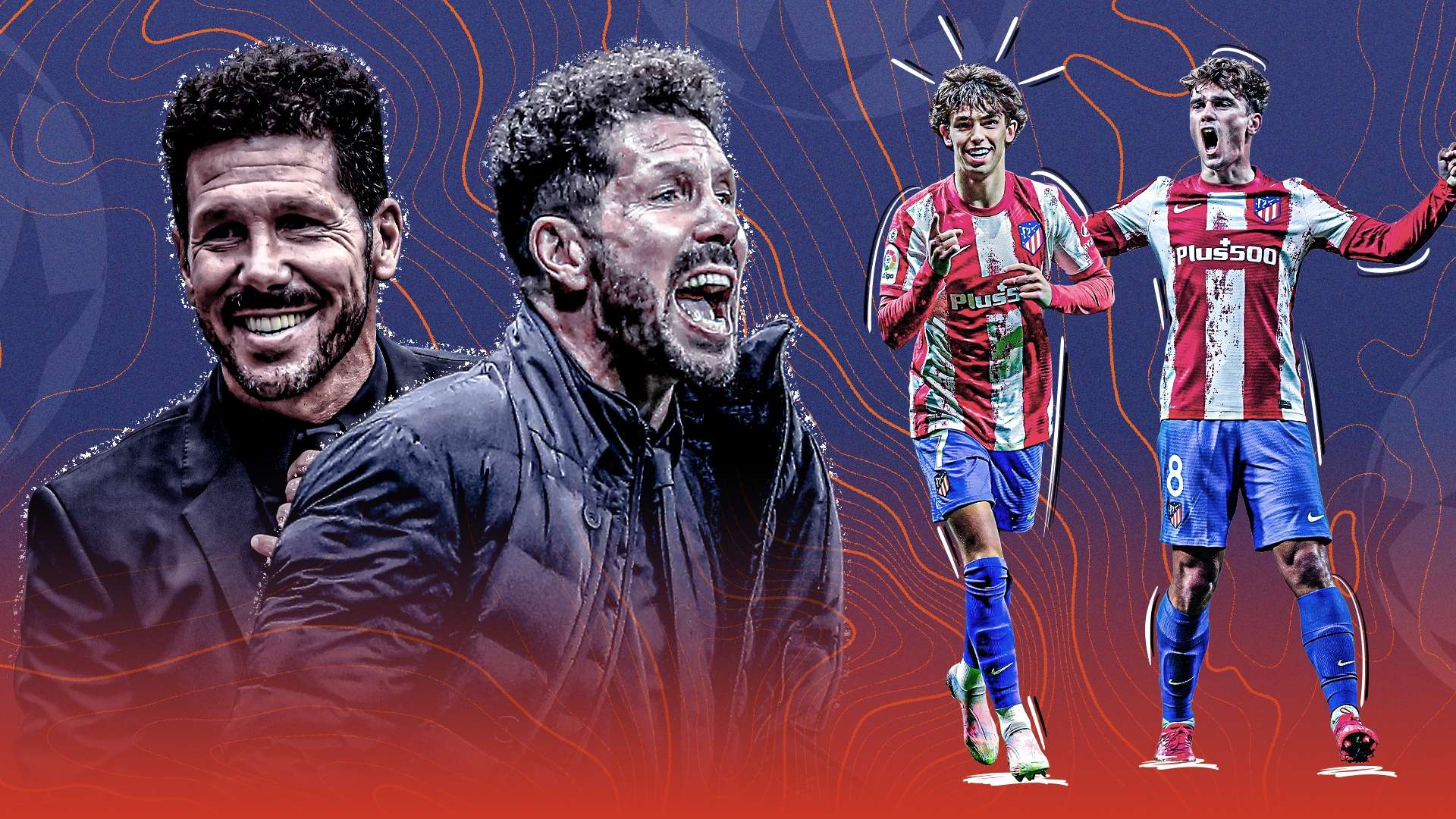 Diego Simeone Atletico Madrid Champions League 2021-22 GFX