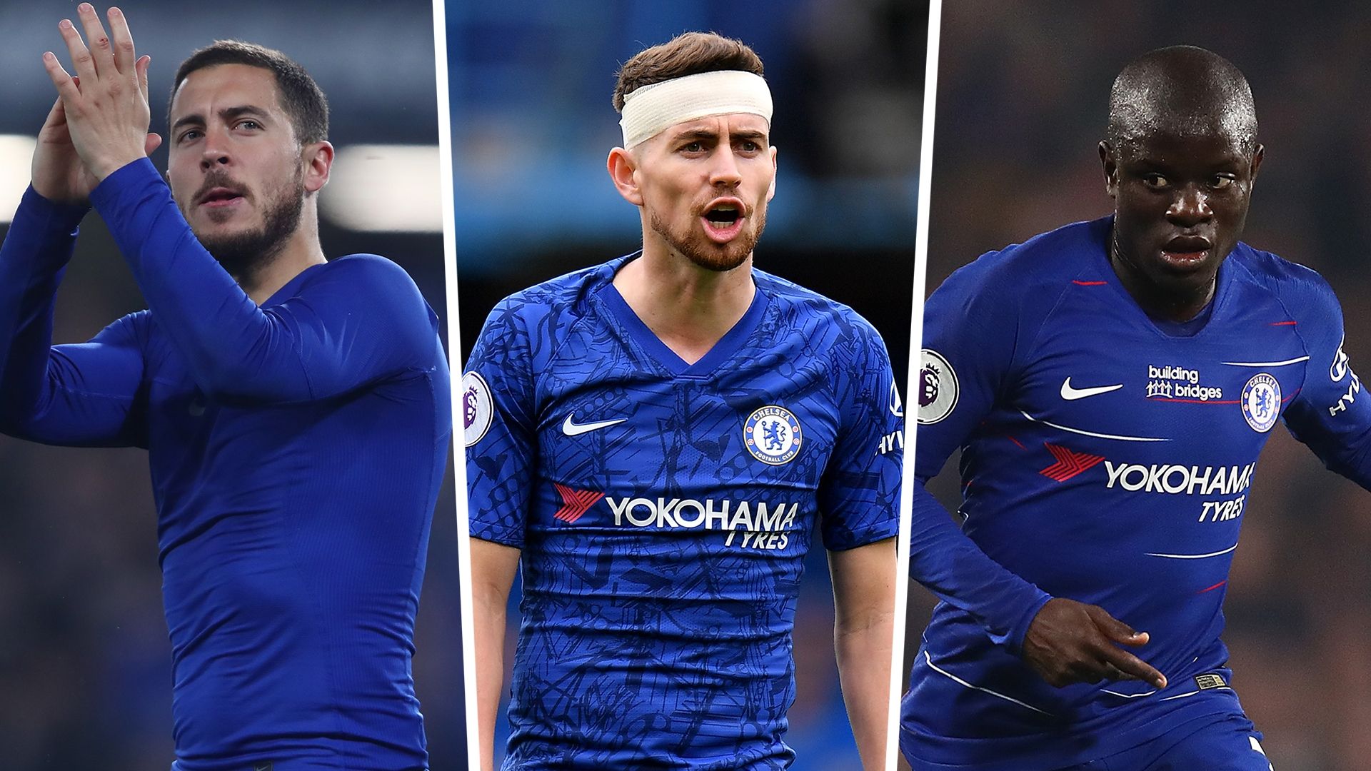 Hazard Jorginho Kante Chelsea