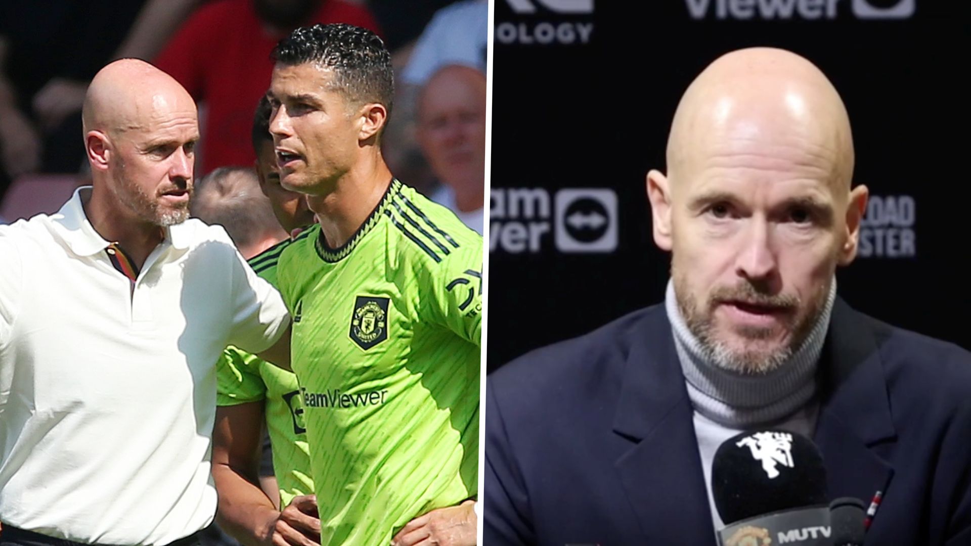 Erik ten Hag Cristiano Ronaldo GFX