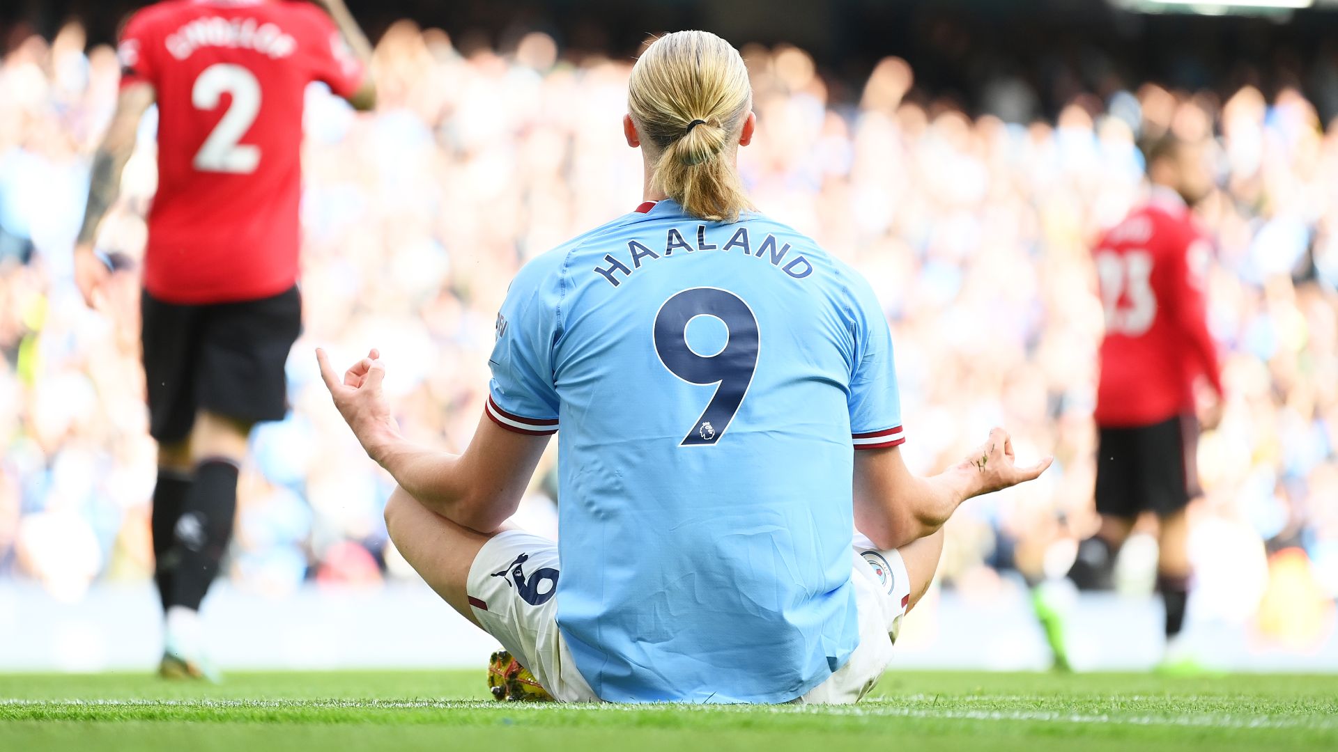 Erling Haaland triplé Derby Manchester City United