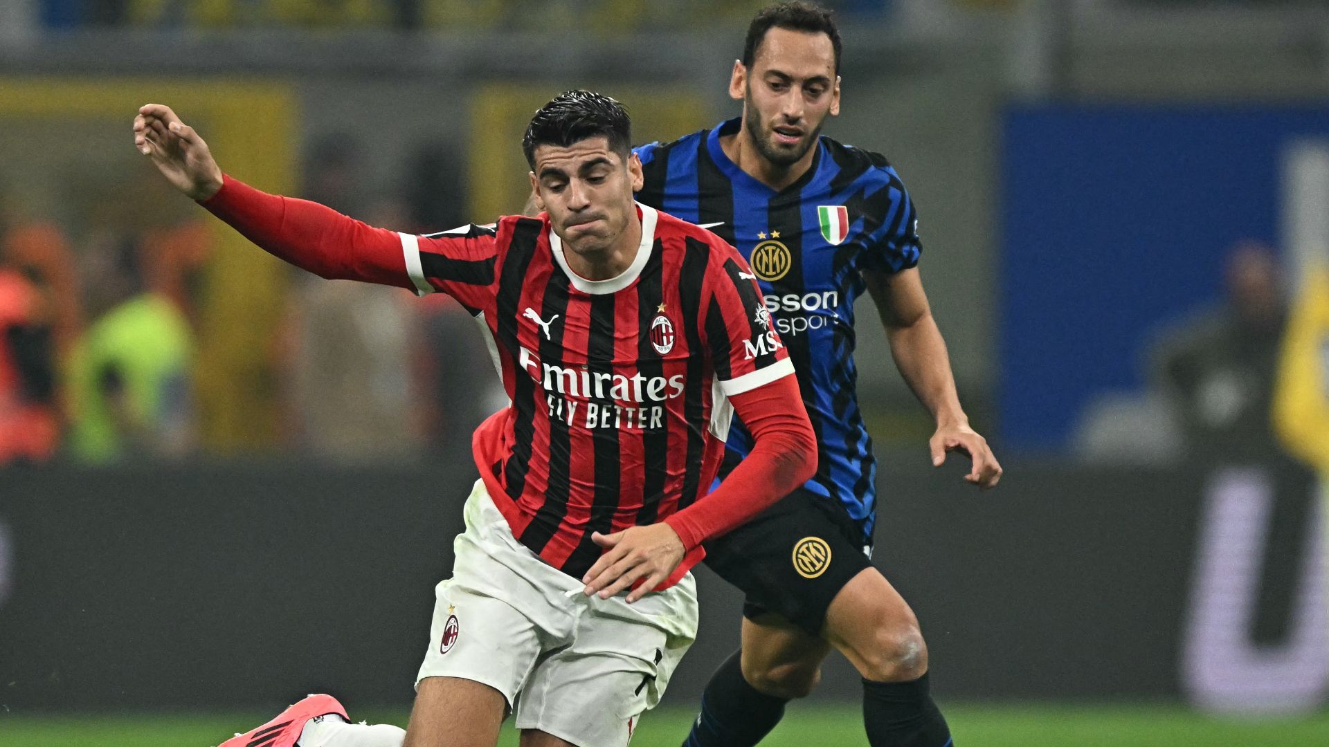 Morata Calhanoglu Milan Inter