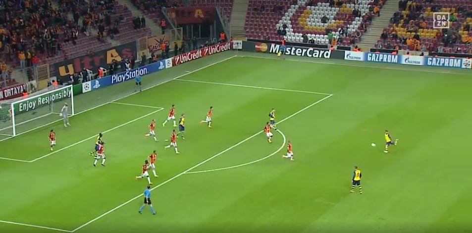 Aaron Ramsey Arsenal Galatasaray 2014