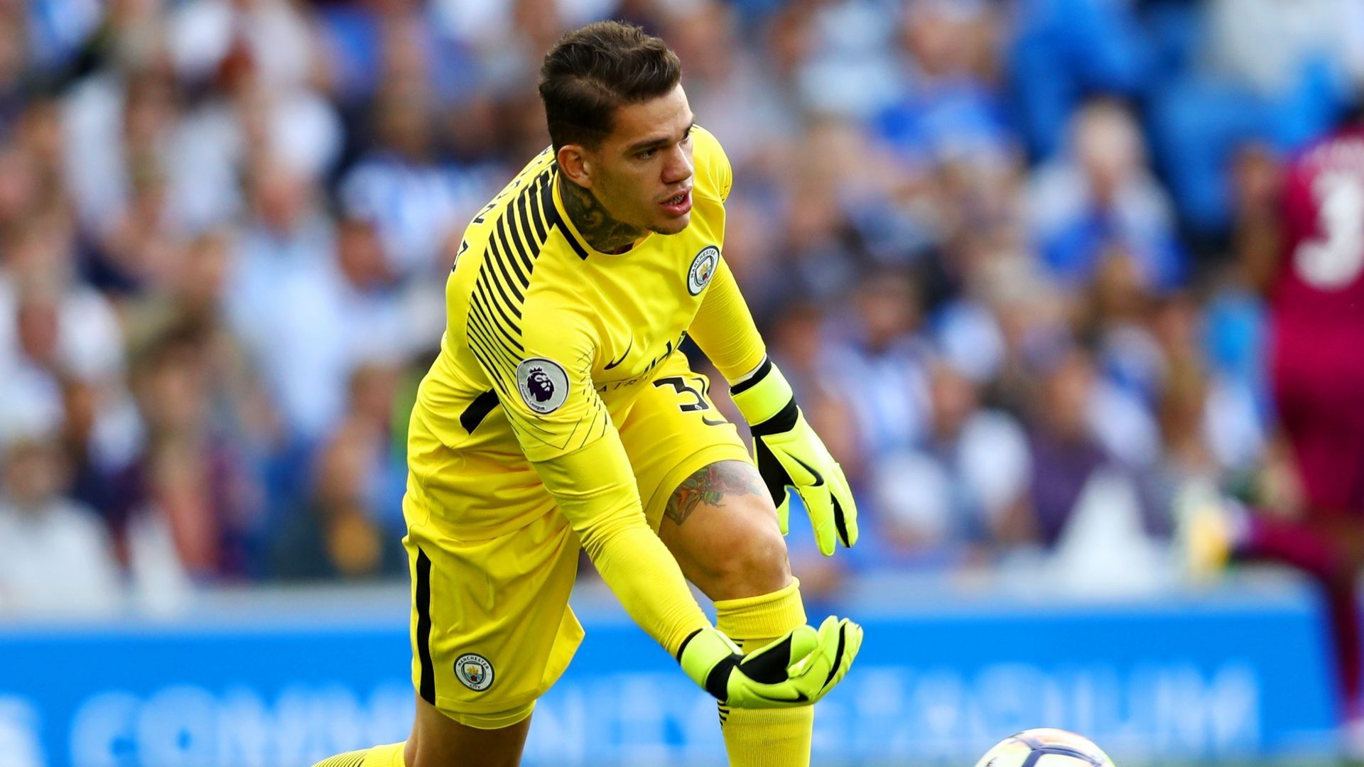 Ederson Brighton and Hove Manchester City Premier League 13082017
