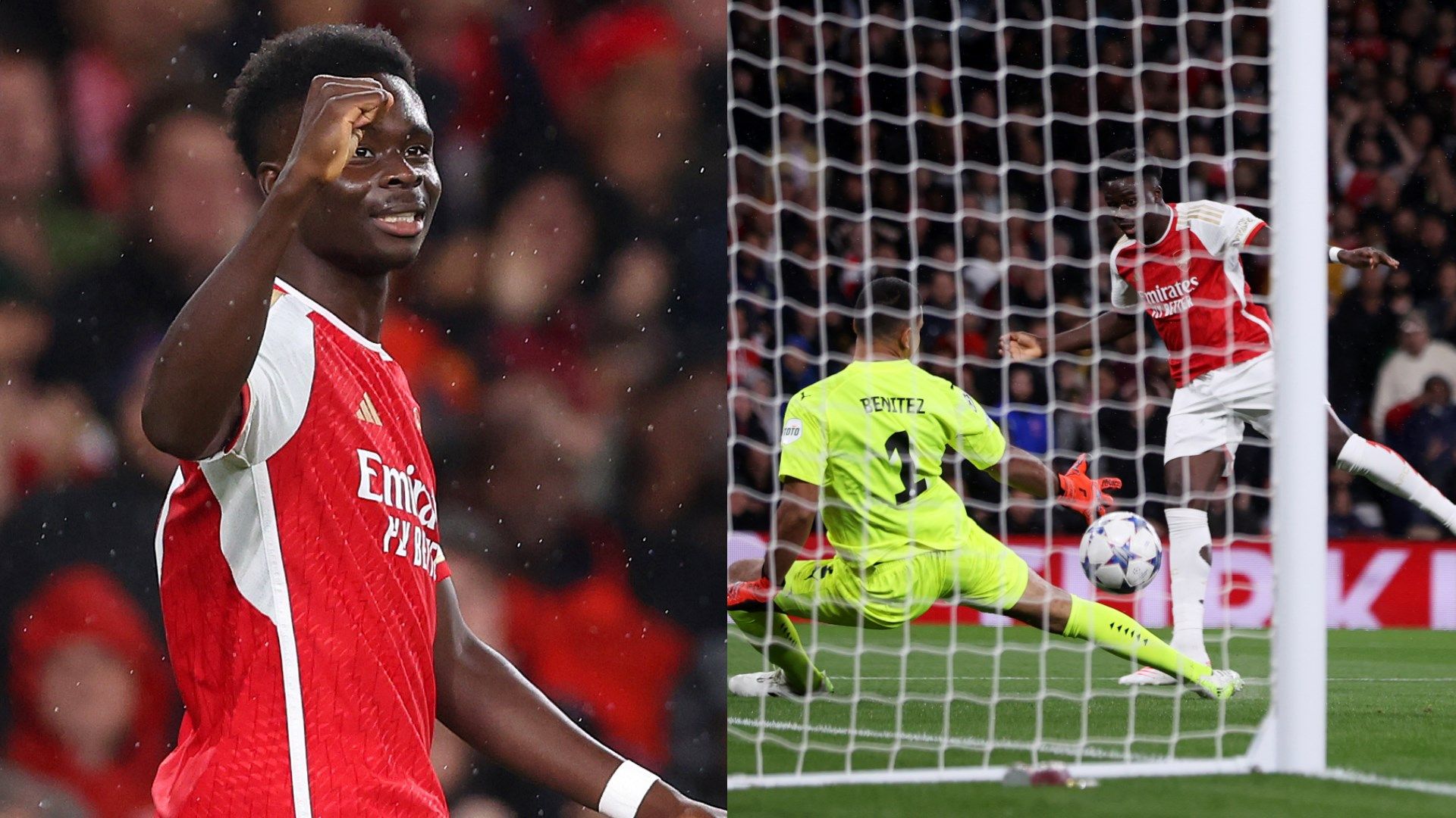 Bukayo Saka Arsenal PSV Eindhoven