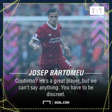 Philippe Coutinho Josep Bartomeu Barcelona