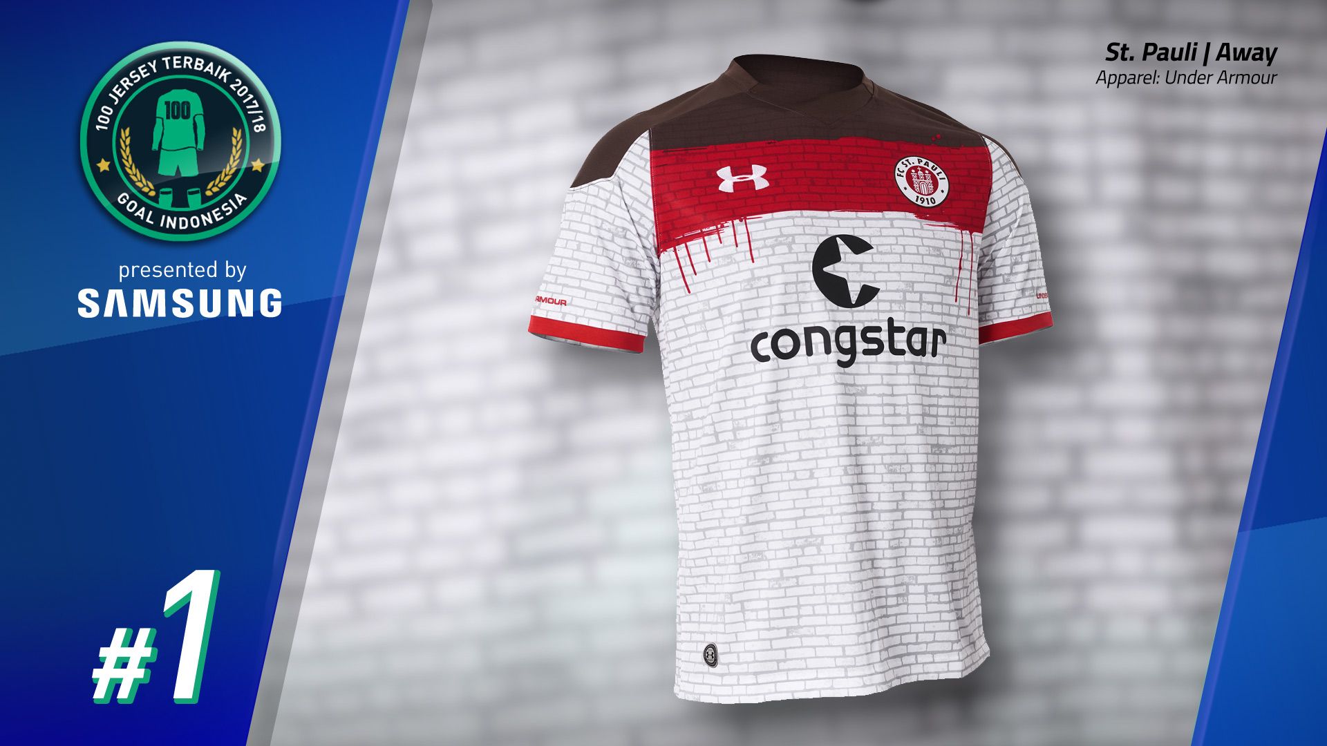 Jersey Terbaik 2017/18 - #1 St Pauli | Away
