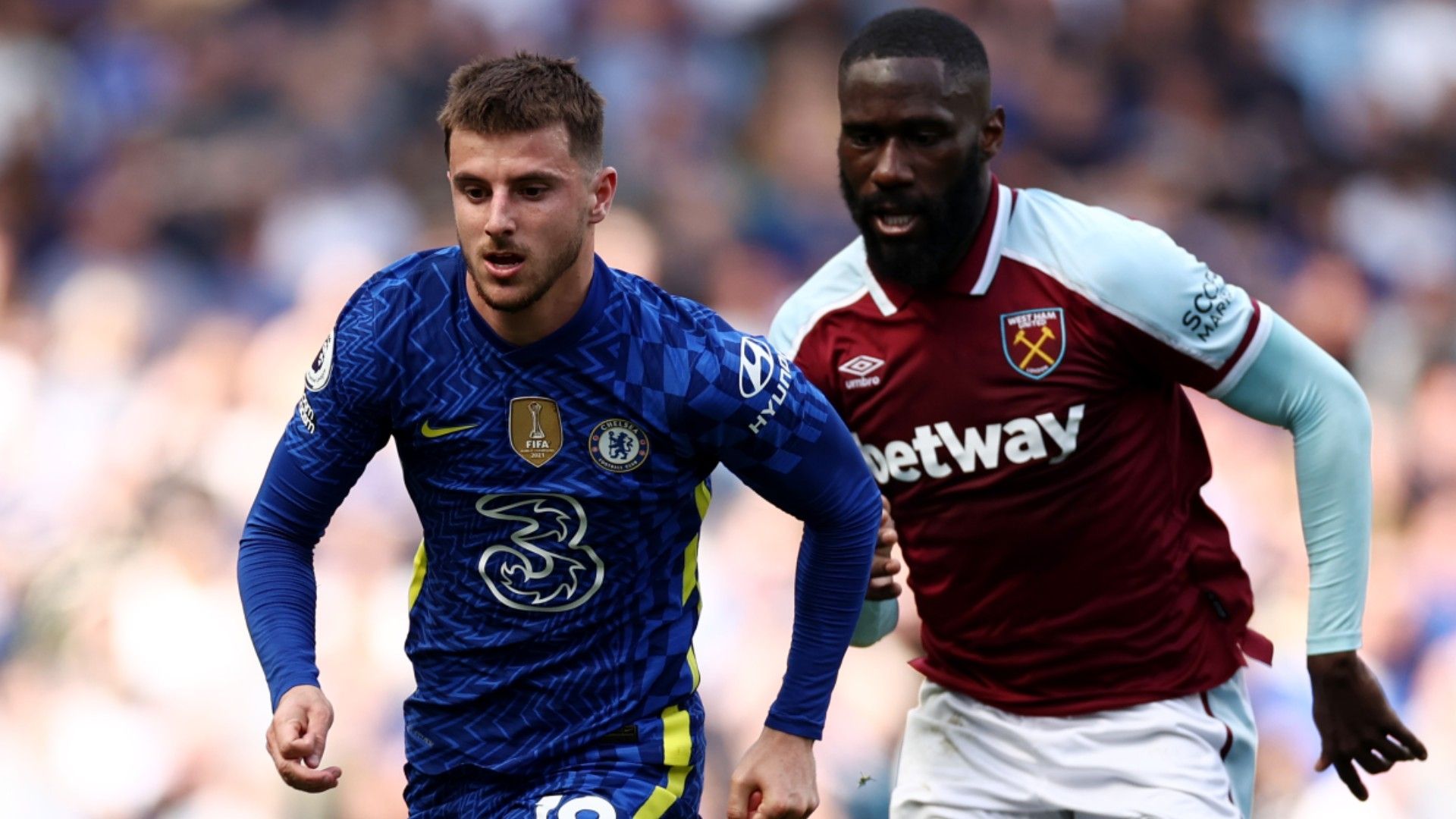 Mason Mount Chelsea Arthur Masuaku West Ham 2021-22