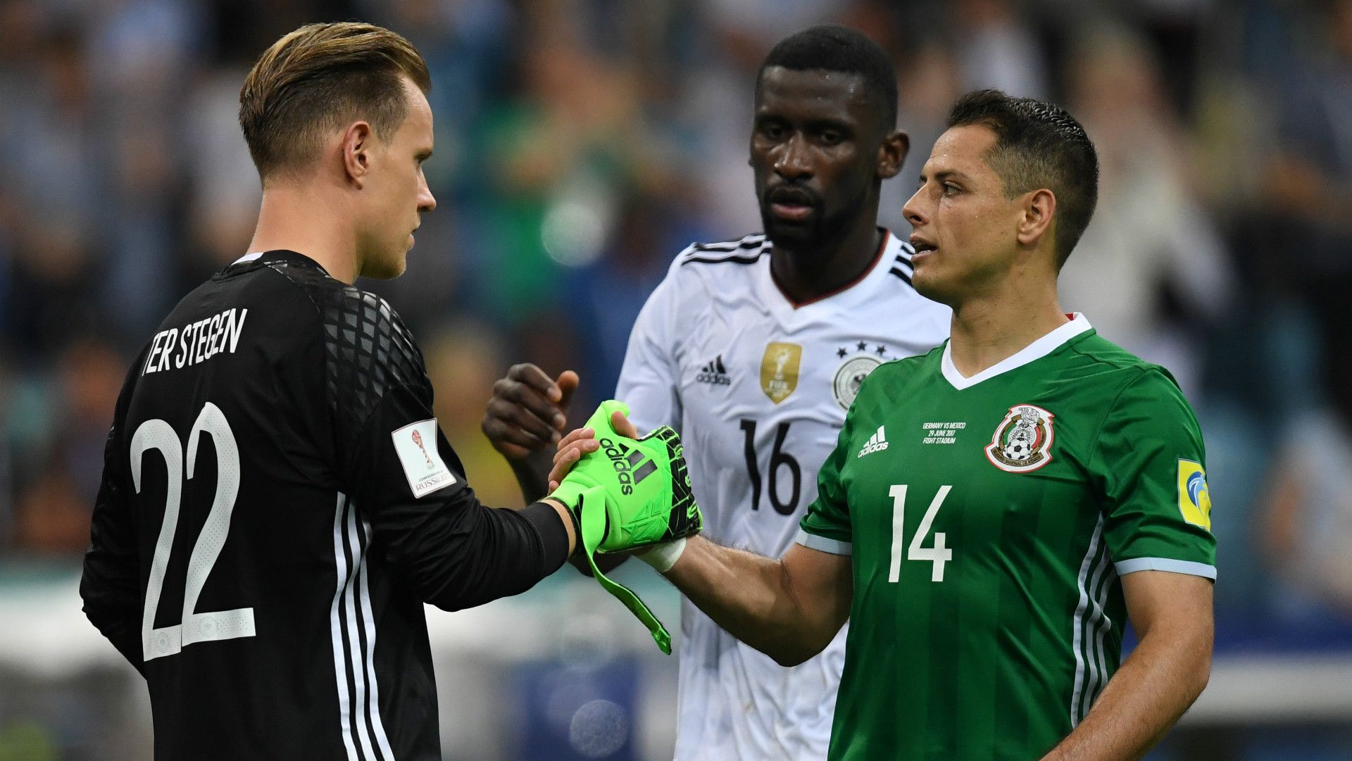Marc Andre ter Stegen Germany Javier Hernandez Chicharito Mexico