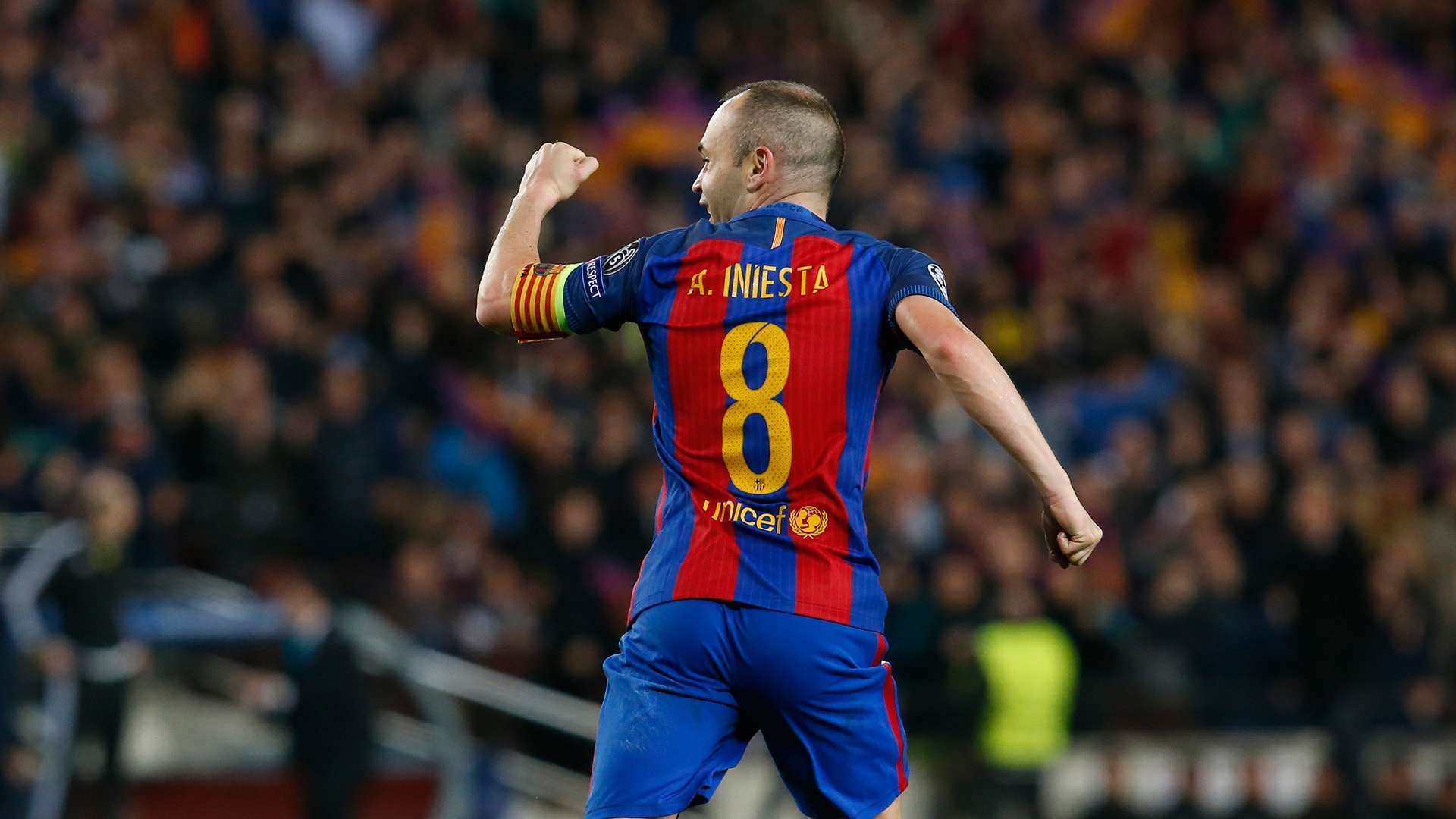 Andres Iniesta Barcelona PSG Champions League
