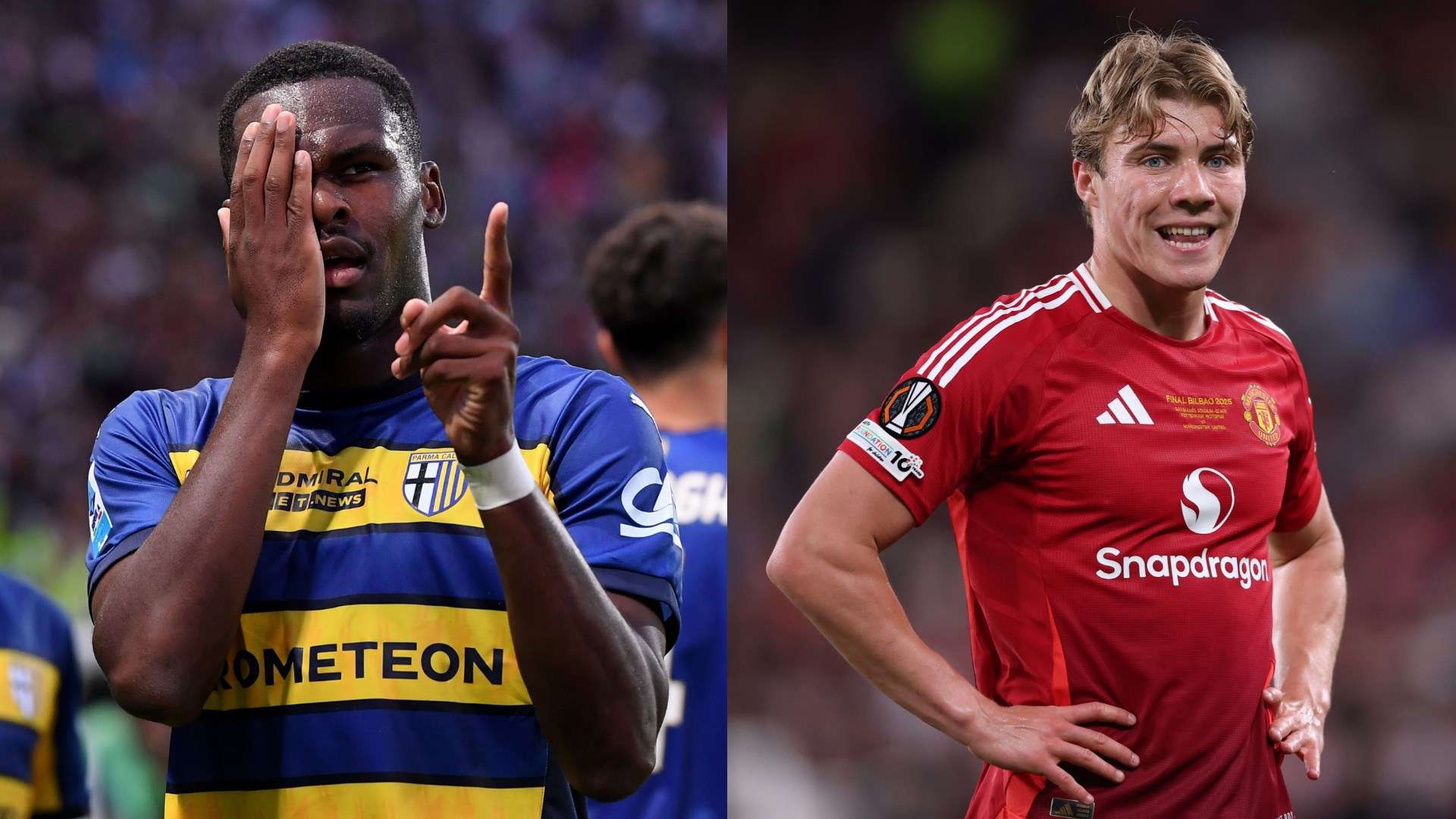 Bonny Hojlund Parma Manchester United