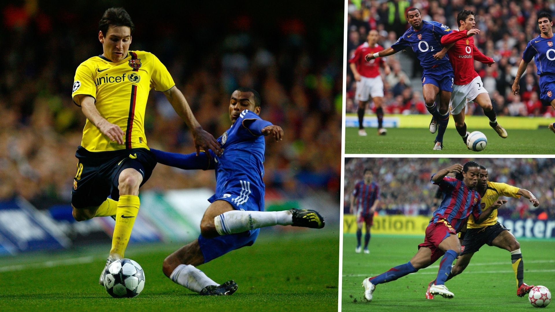 Ashley Cole Lionel Messi Cristiano Ronaldo GFX