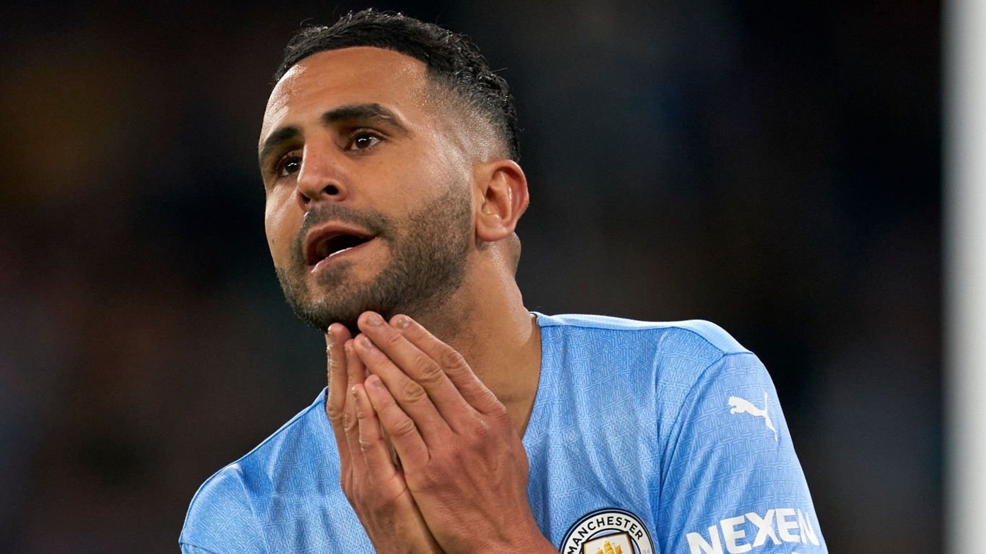 Riyad Mahrez of Man City and Algeria.