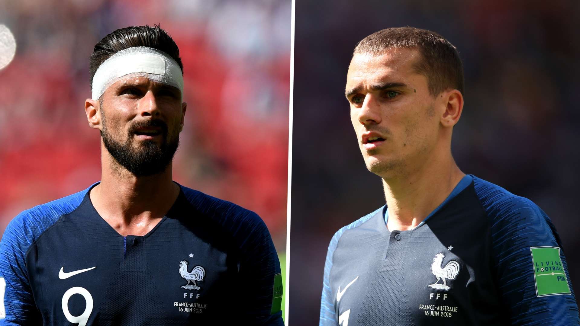 Giroud Griezmann split
