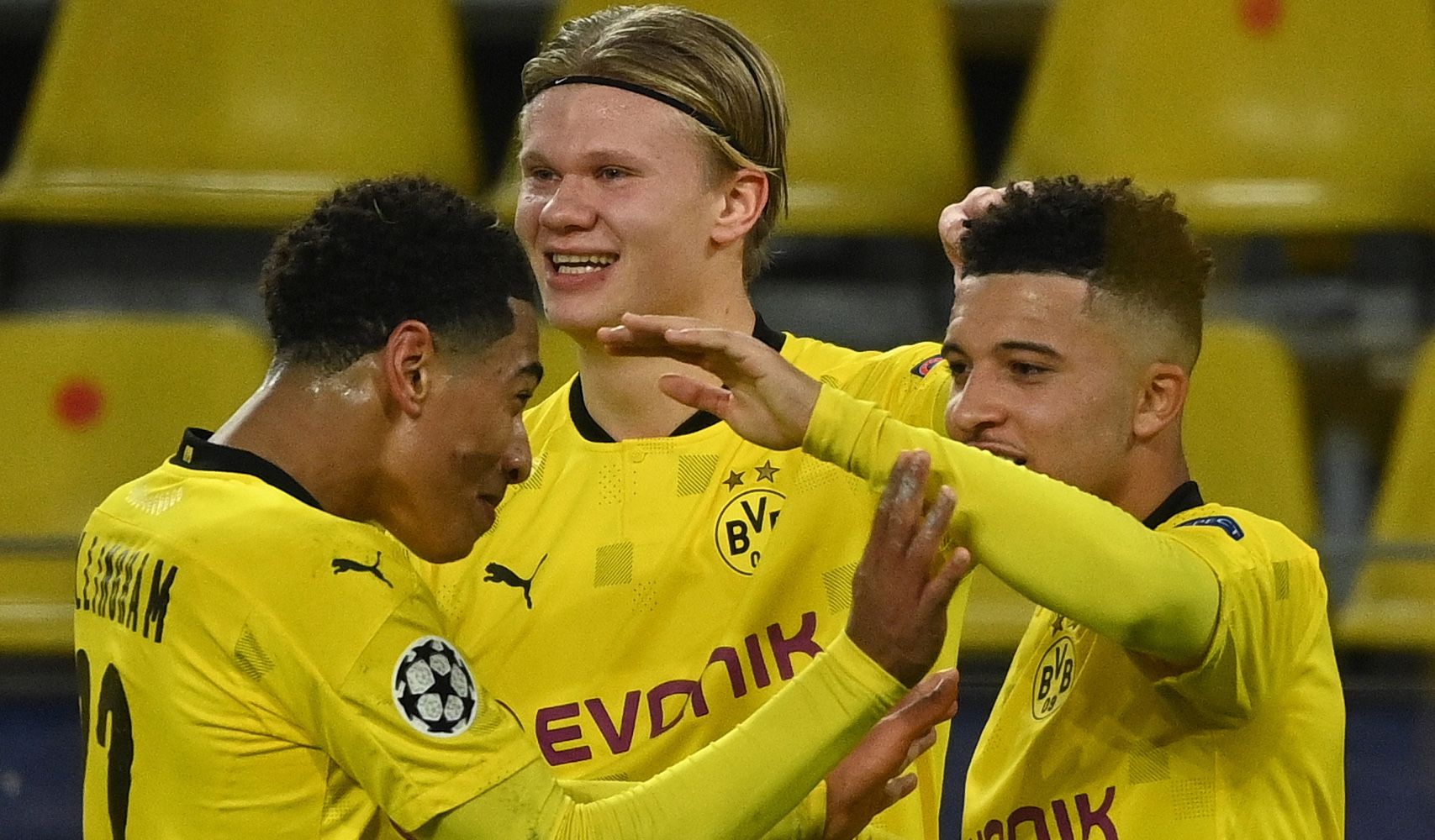 Jadon Sancho Erling Haaland Borussia Dortmund Brugge Champions League 24112020