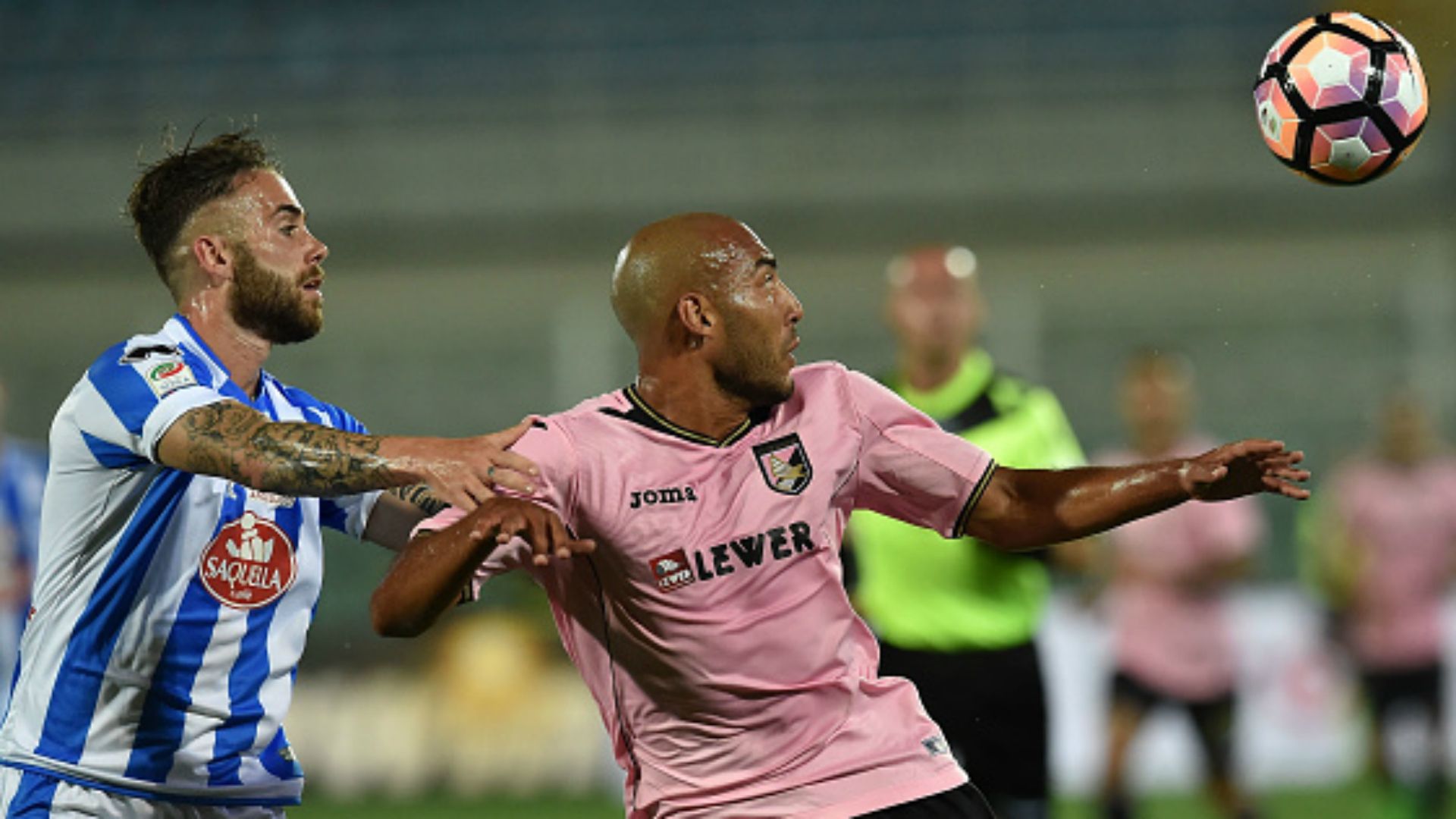 Francesco Zampano Haitam Aleesami Pescara Palermo Serie A