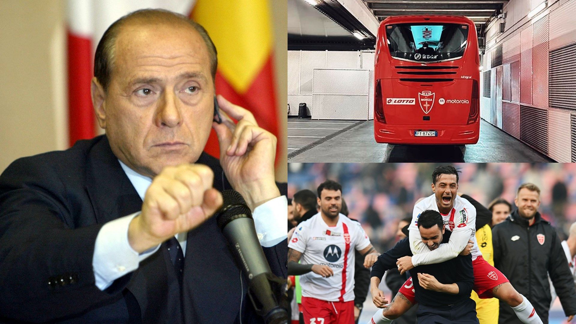 Silvio Berlusconi Rafaelle Palladino AC Monza GFX