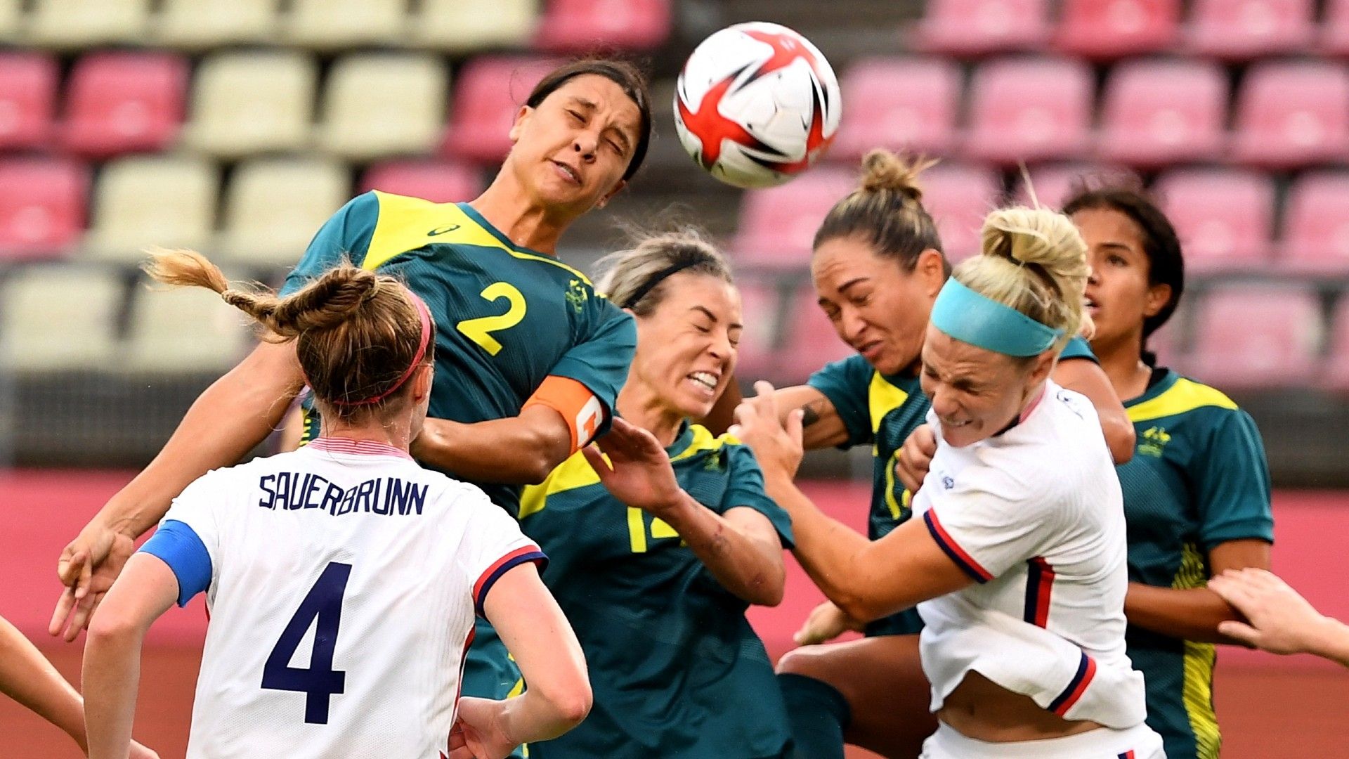 Sam Kerr USWNT vs Australia Olympics 2020