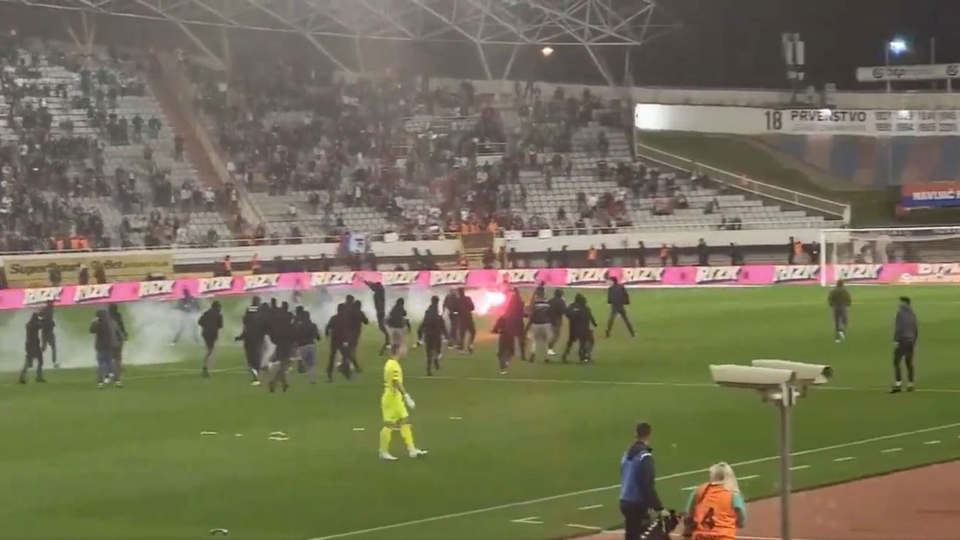 szurkolók vs rendőrök