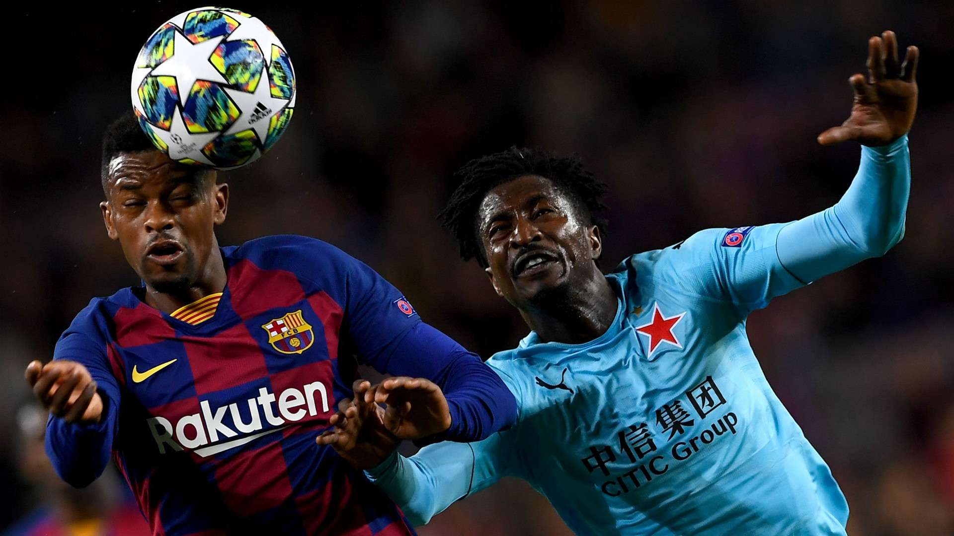 Semedo Barcelona Slavia Praga Champions League