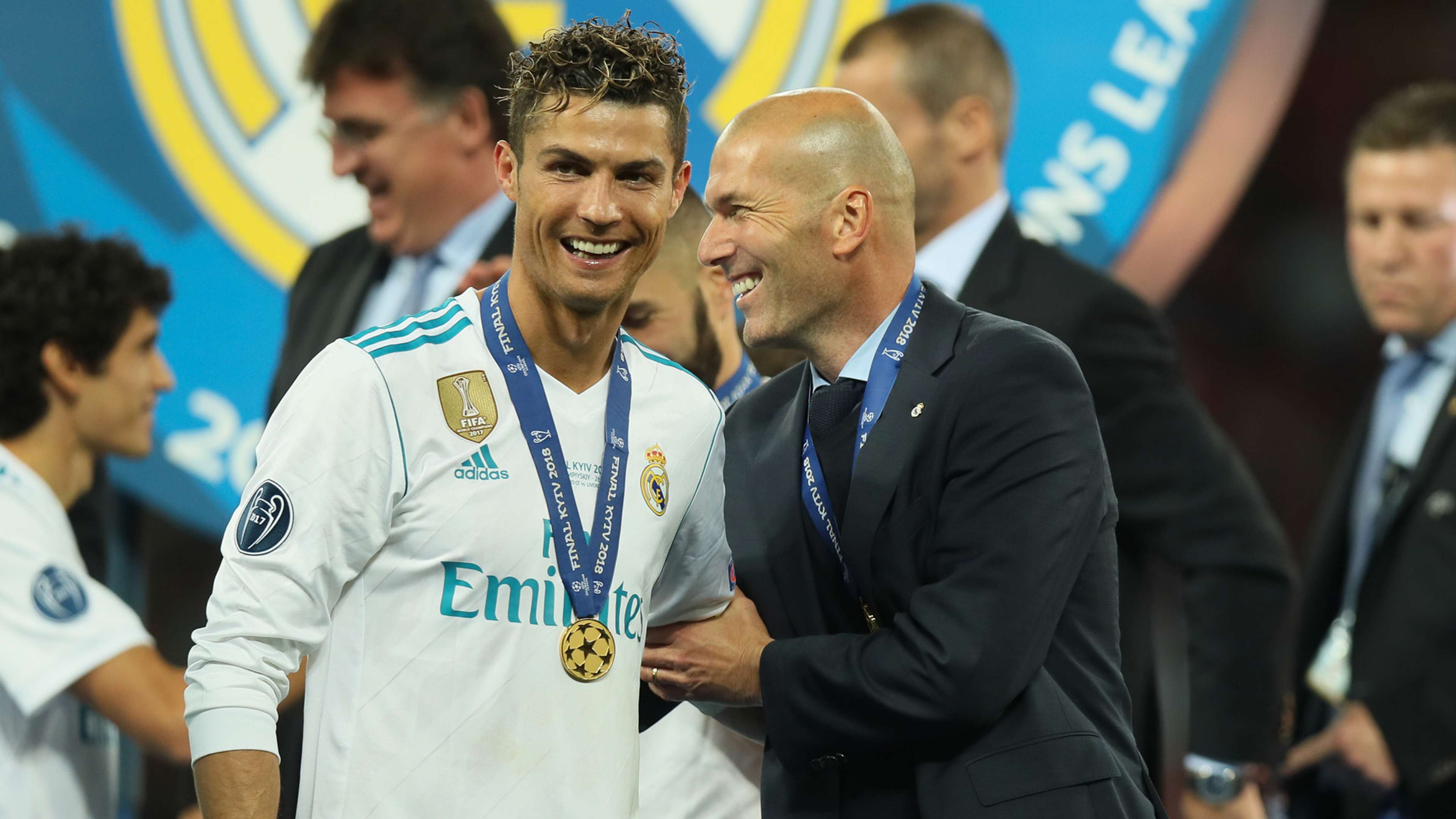 Cristiano Ronaldo Zinedine Zidane Real Madrid 26052018