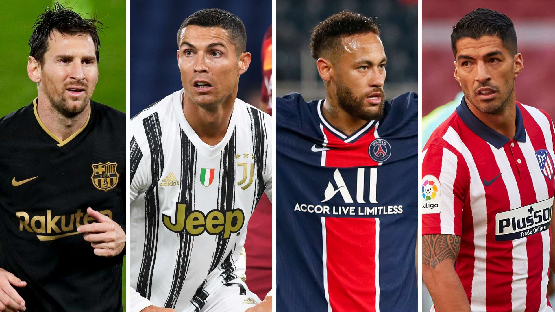 Suarez, Messi, Neymar, Ronaldo
