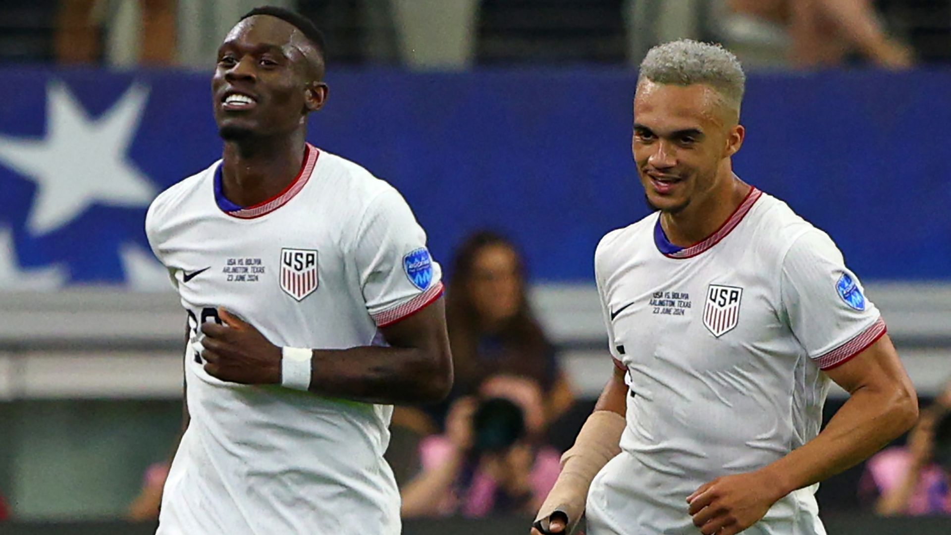 Folarin Balogun Antonee Robinson USMNT 2024 Copa America