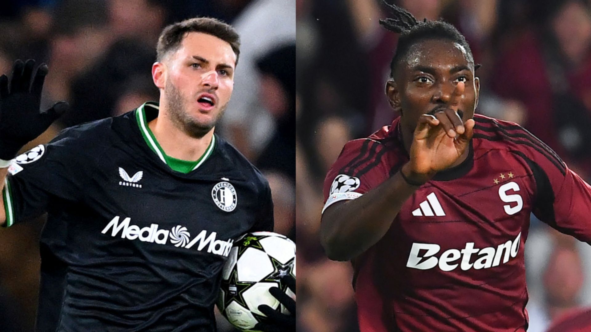 Santiago Gimenez Feyenoord Victor Olatunji Sparta Praha
