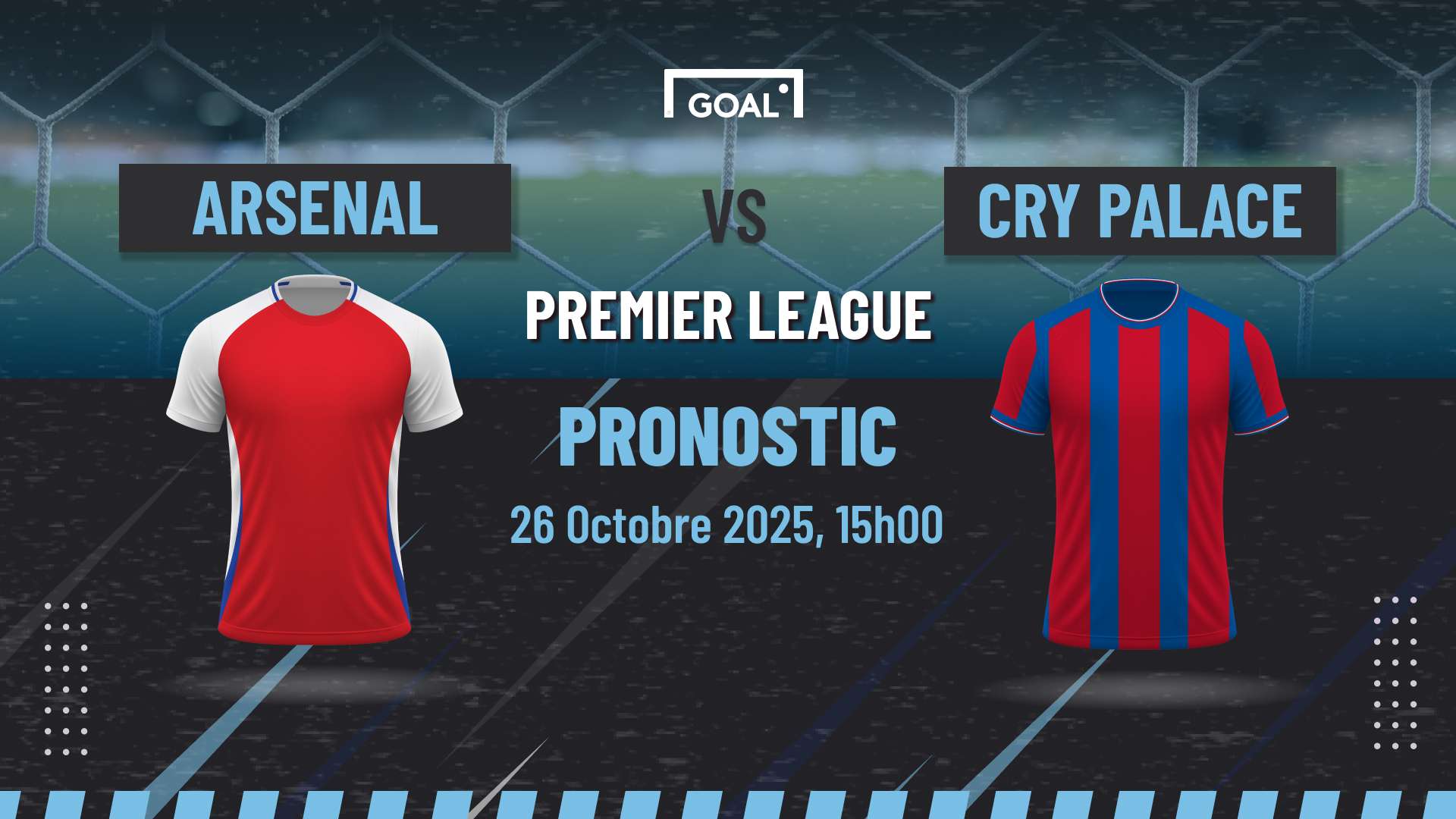 Pronostics Arsenal vs Crystal Palace