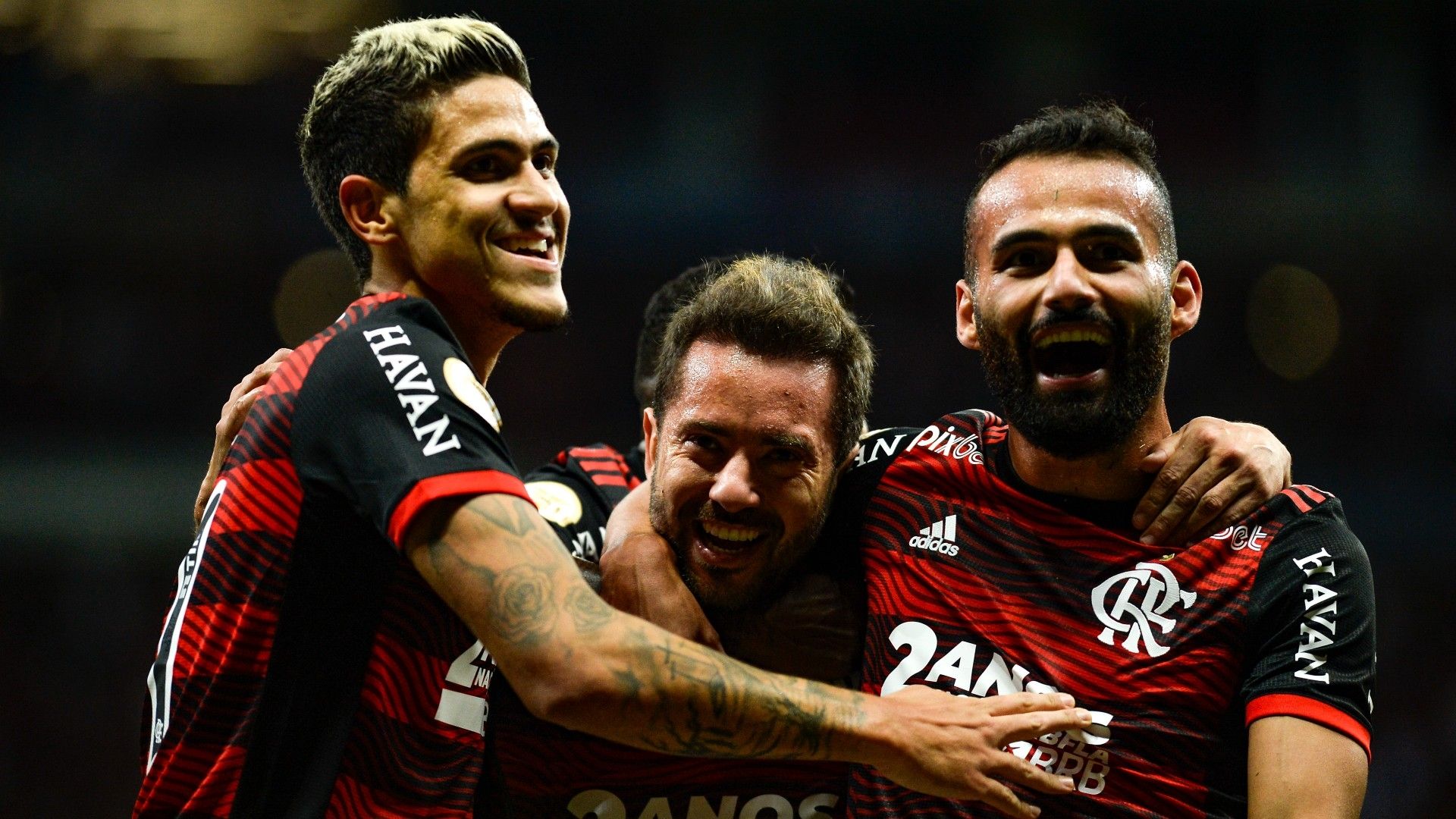 Pedro Everton Ribeiro Thiago Maia Flamengo Juventude Brasileirão 20 07 2022