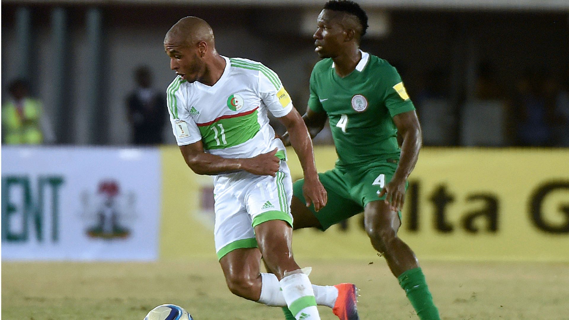 Yacine Brahimi Kenneth Omeruo Nigeria Algeria 12112016