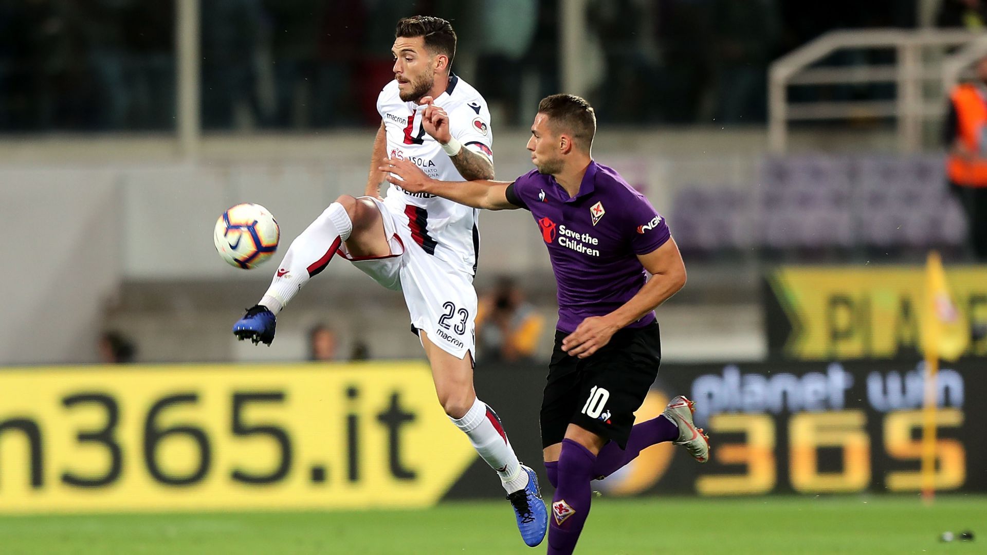 Marko Pjaca Luca Ceppitelli Fiorentina Cagliari Serie A