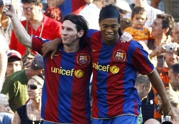 Messi Ronaldinho Barcelona